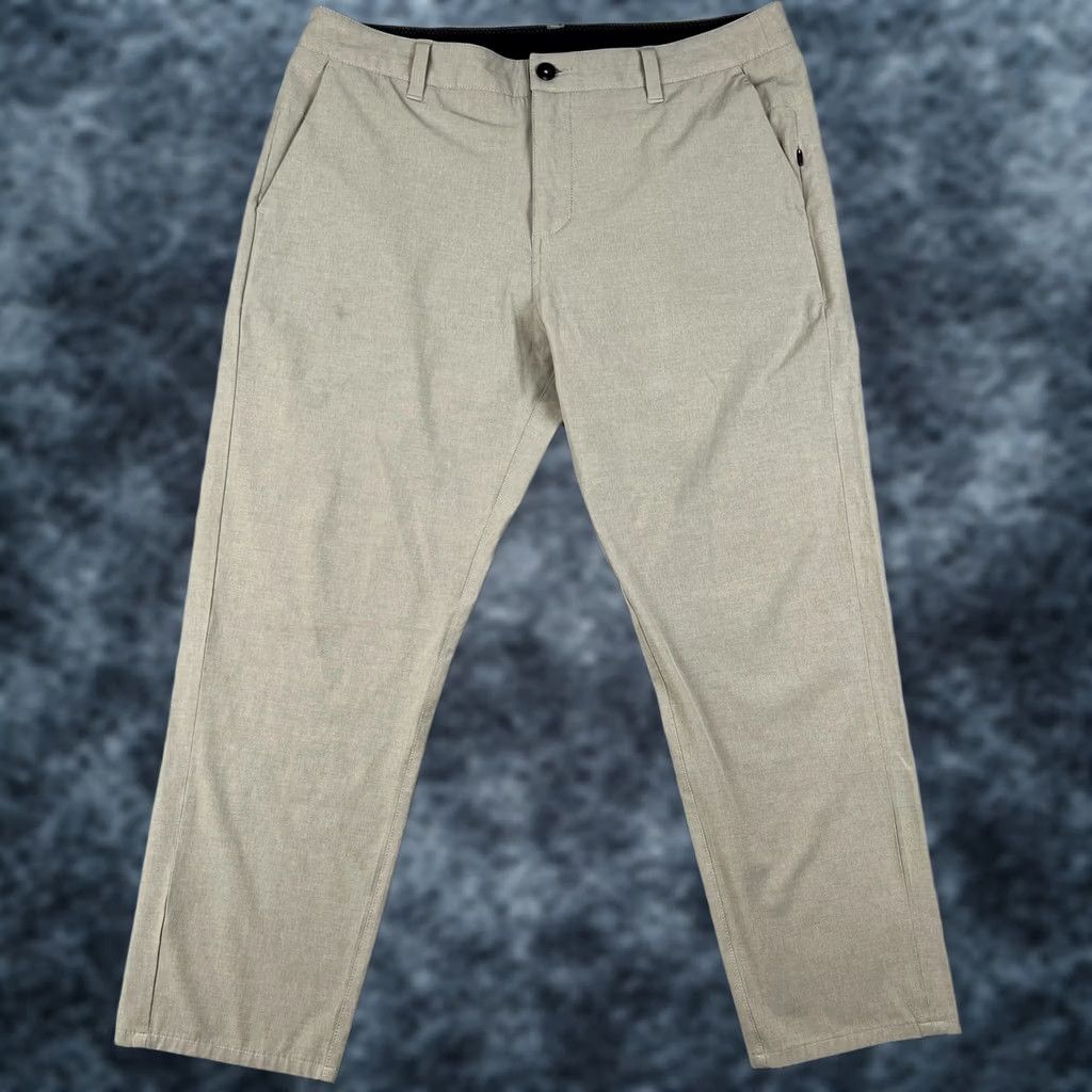 Vuori Vuori Aim Pant Mens Beige Chino 34x27 Stretch Tech Commuter Slim Tapered Athletic Regular Pattern Solid Size US 34 / EU 50 - 1 Thumbnail