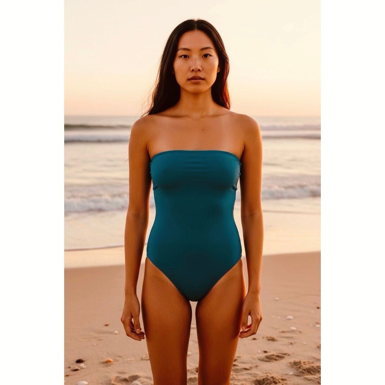 Other Eomenie NWT Blue & White Swimsuit Sz Large Adjustable Strap Size ONE SIZE - 1 Thumbnail