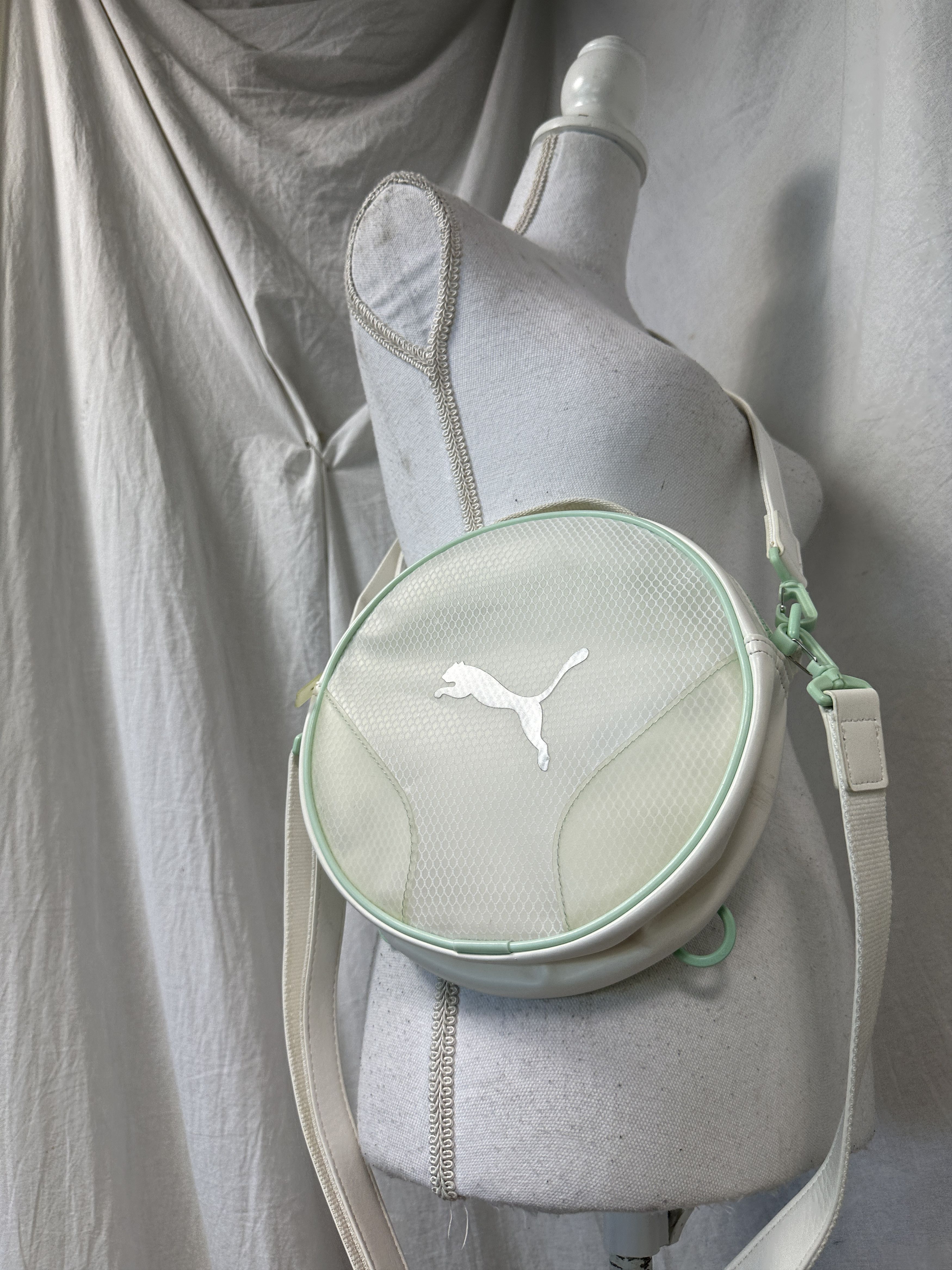 Puma Vintage Puma Round Transparent Unisex Sporty Bag Y2K Size ONE SIZE - 2 Thumbnail