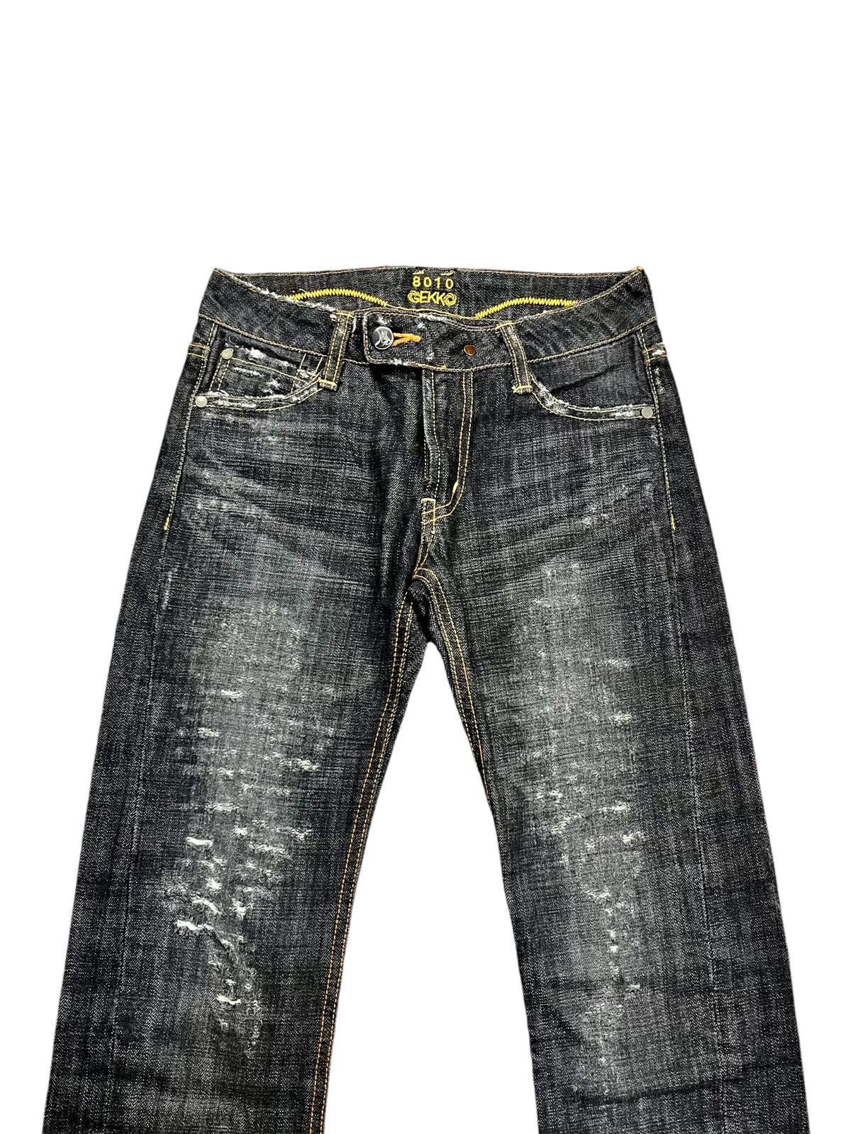 Japanese Brand 2000s Gekko - Distressed Denim Size US 29 - 5 Thumbnail