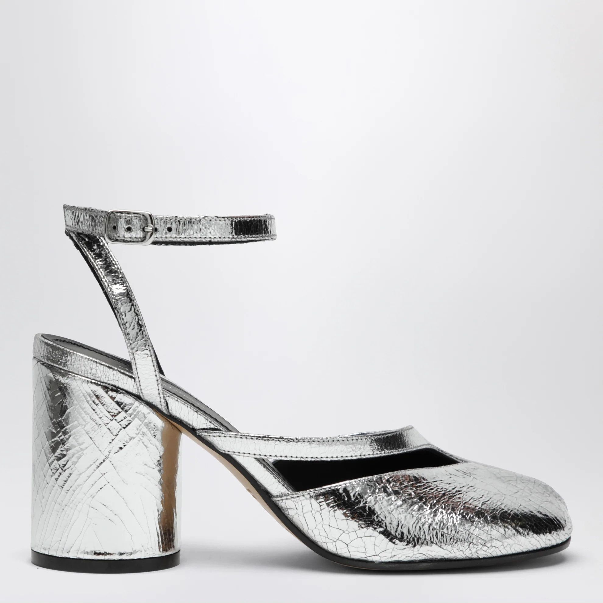 Maison Margiela o1d2blof0426 Tabi Sandals in Silver Size US 9 / IT 39 - 1 Thumbnail