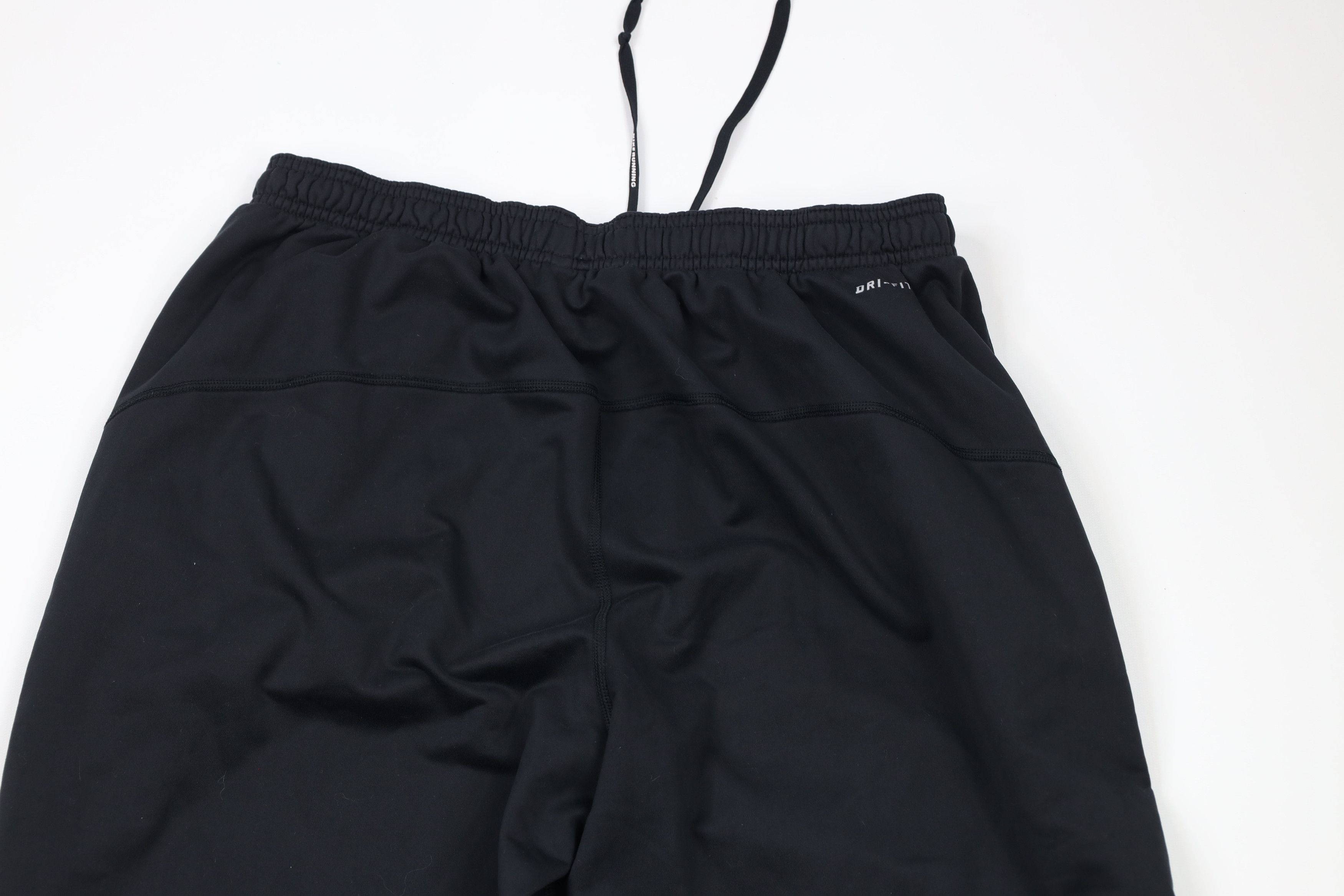 Nike × Vintage Vintage Nike Mini Swoosh Wide Leg Fleece Sweatpants Black Size US 36 / EU 52 - 10 Thumbnail