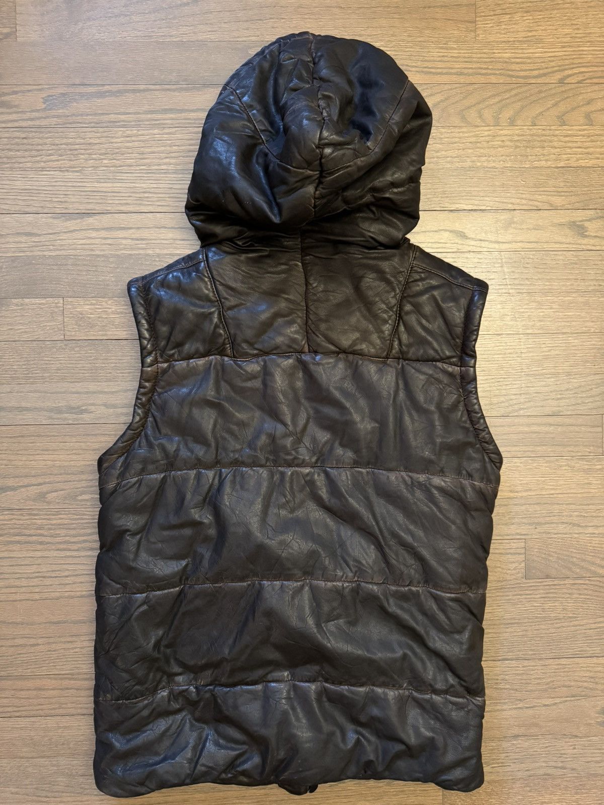 Allsaints Allsaints Leather Puffer Coat Size US XL / EU 56 / 4 - 13 Thumbnail