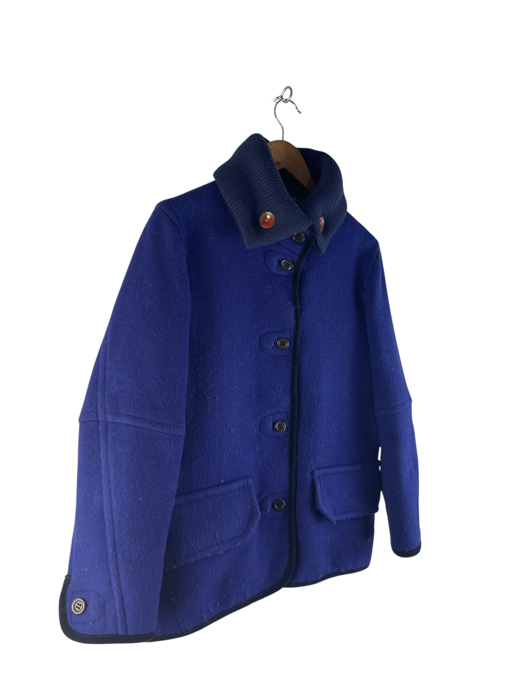 mercibeaucoup Mercibeaucoup A-net Blue Wool Short Coat Boxy Jacket Size US M / EU 48-50 / 2 - 5 Thumbnail