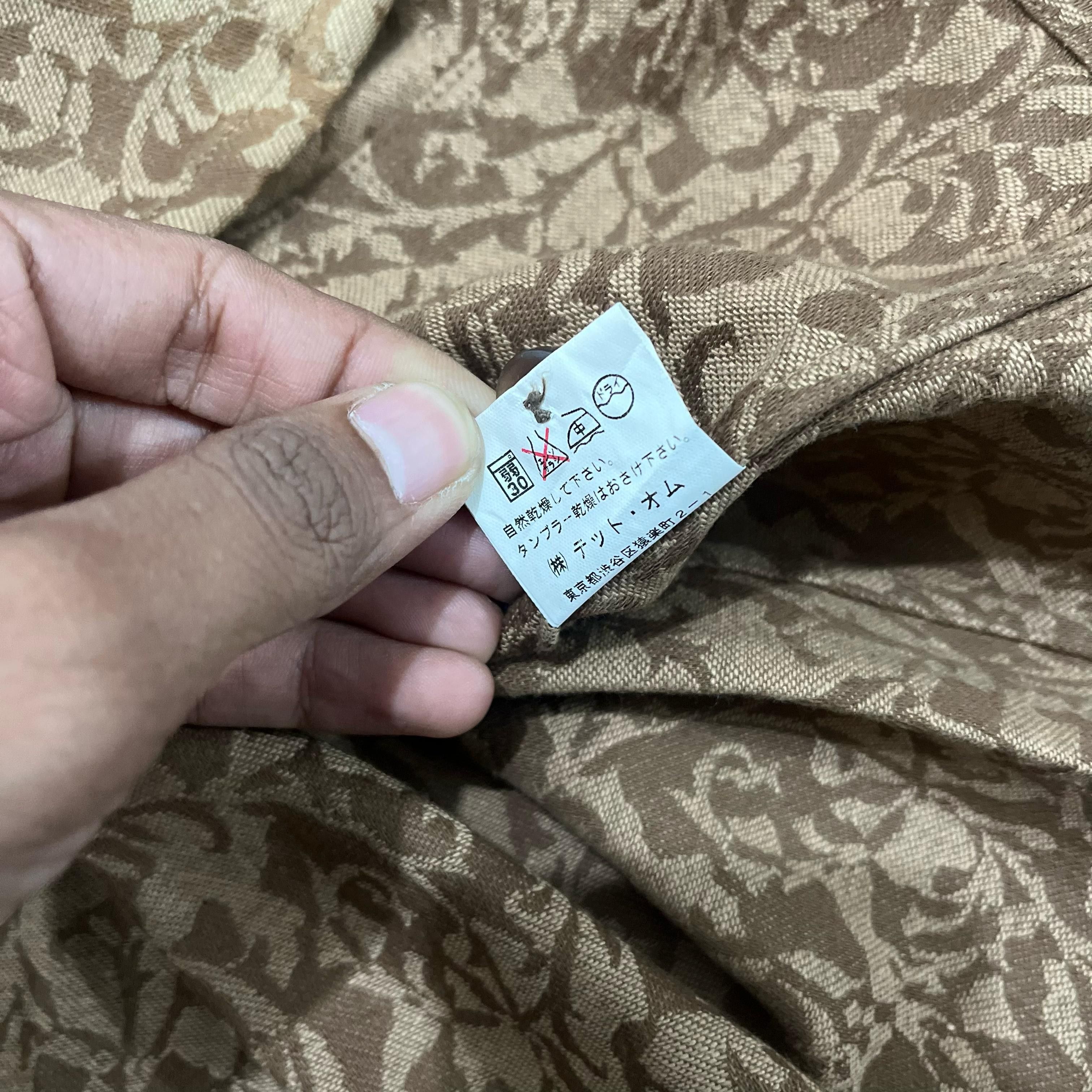 Issey Miyake Vtg Tete Homme Issey Miyake Double Pocket Floral Shirt Size US M / EU 48-50 / 2 - 9 Thumbnail