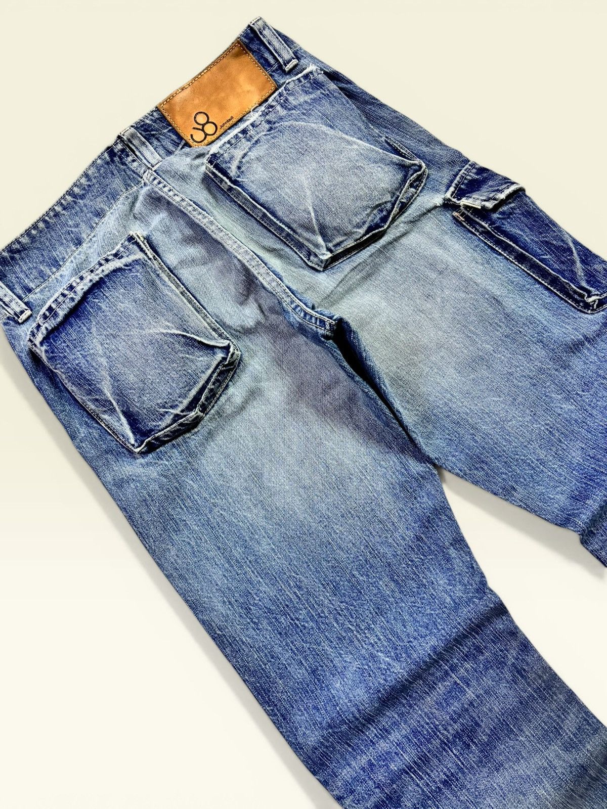 Hysteric Glamour Vtg Japan J8 Johnbull 3d Pocket Grunge Whisker Faded Jeans Size US 30 / EU 46 - 7 Thumbnail