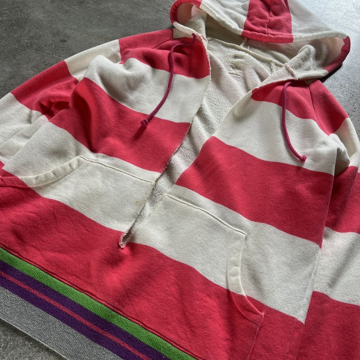 Nozomi Ishiguro Nozomi Ishiguro Stripped cut Hoodie Size US M / EU 48-50 / 2 - 5 Thumbnail