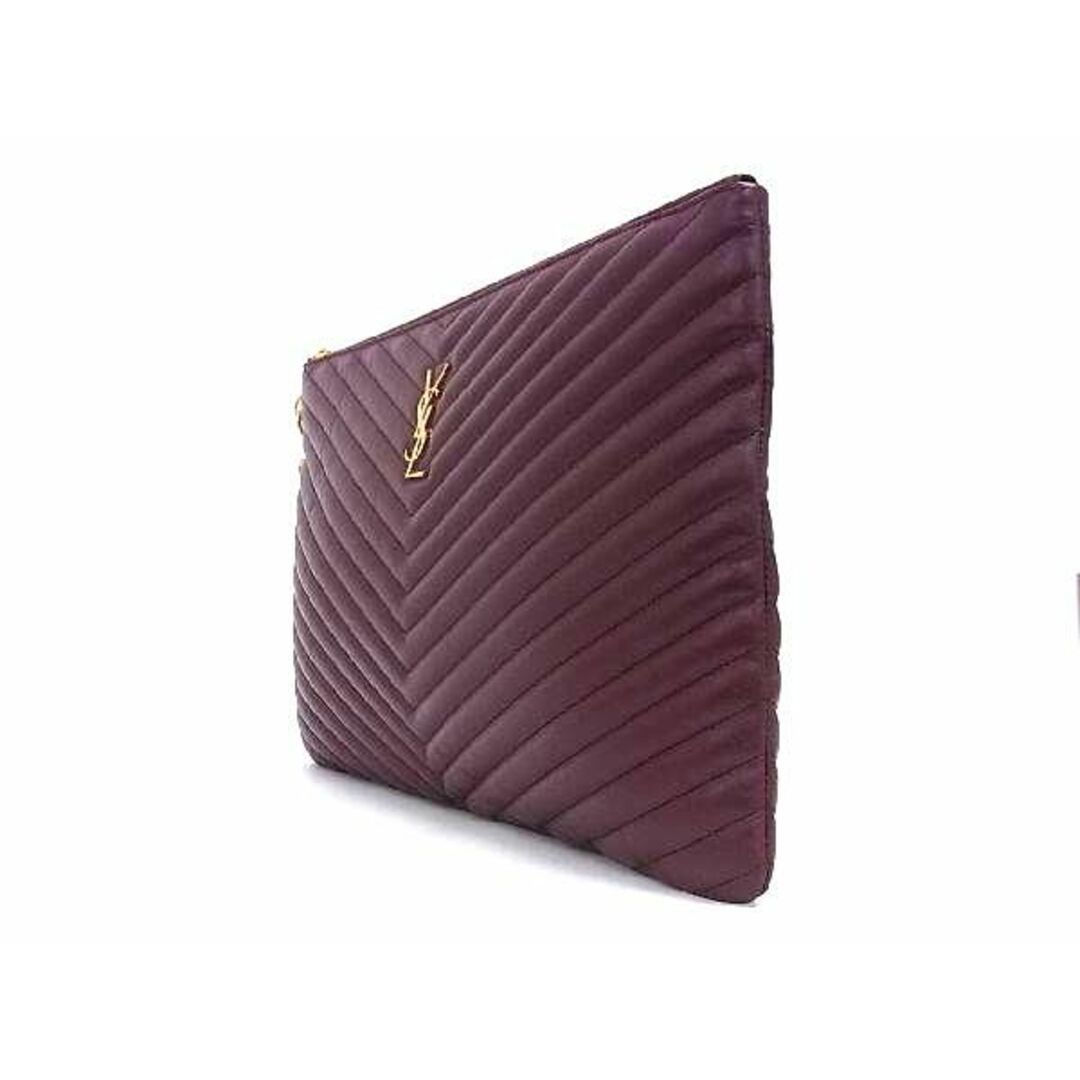 Saint Laurent Paris o1b1hav110225 Size: OS/ Monogram Leather Holder Rouge Legion Size ONE SIZE - 4 Thumbnail