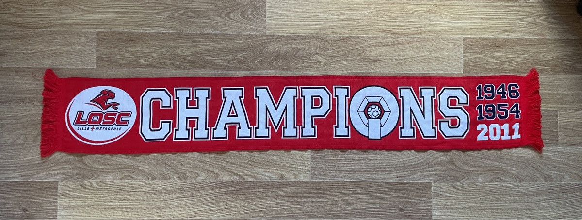 Other LOSC Lille Metropole Champions 2011 Football Soccer Scarf Size ONE SIZE - 2 Thumbnail