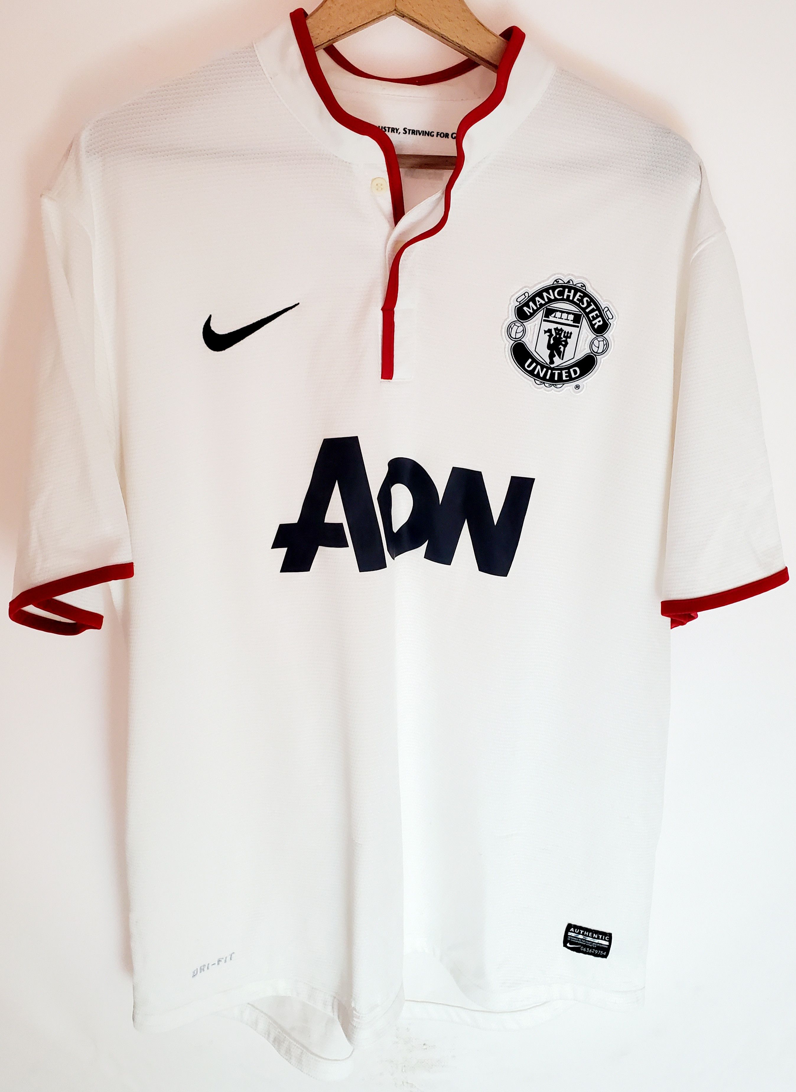 Nike 2012-14 Manchester United Nike Away Jersey size Xl Size US XL / EU 56 / 4 - 1 Thumbnail