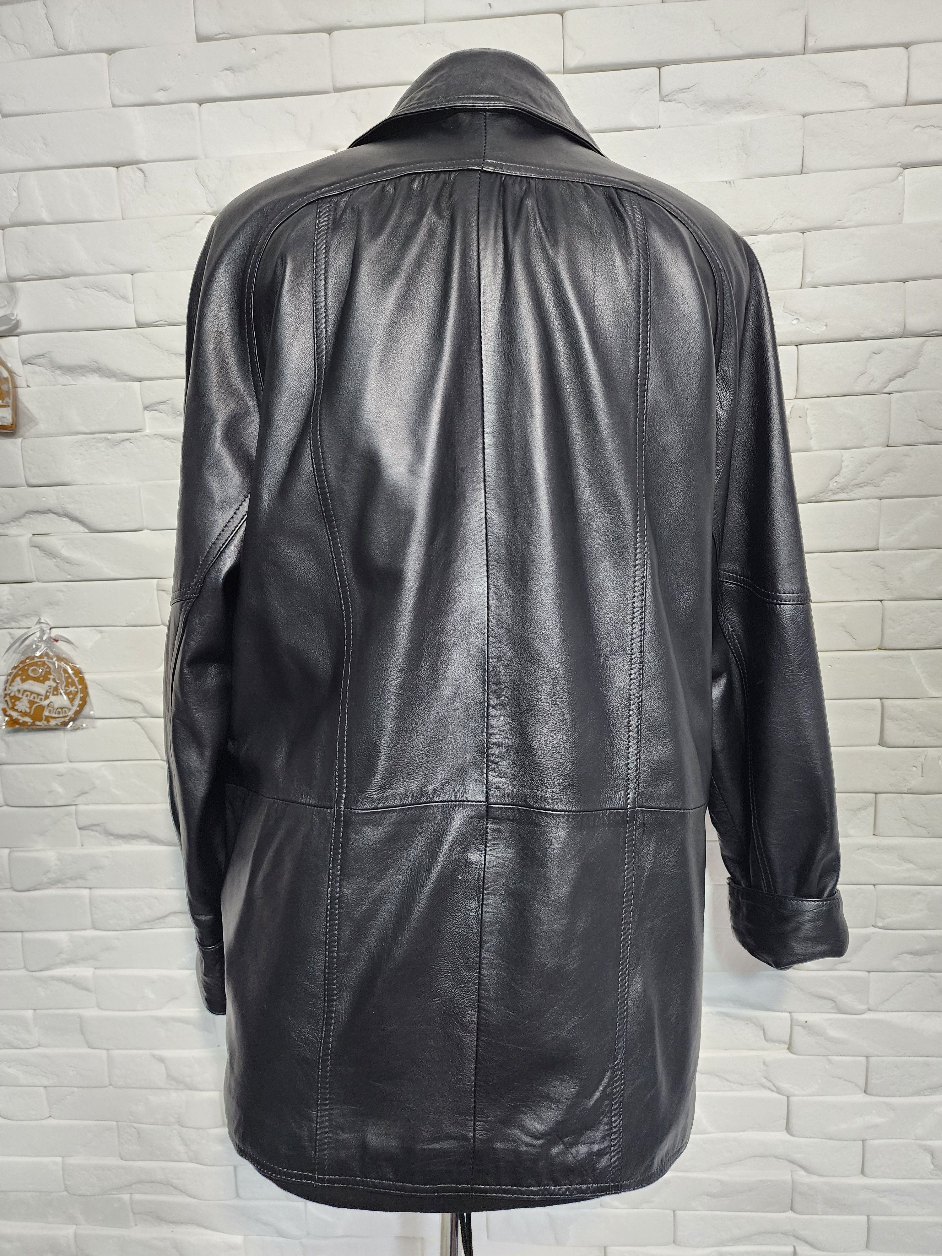 Other Black Genuine Leather Jacket: Women's Elegant Style Size XXL / US 16-18 / IT 52-54 - 4 Thumbnail