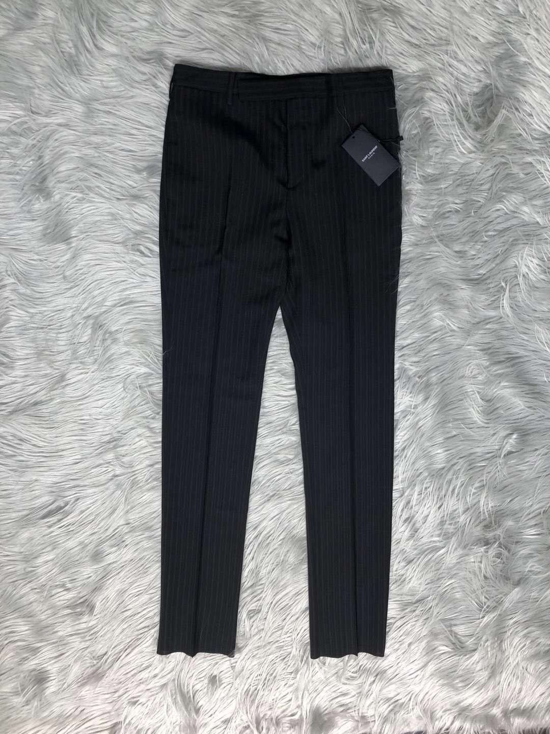 Saint Laurent Paris Saint Laurent Pinstripe Wool Trousers Size 44R Size 44R - 1 Thumbnail