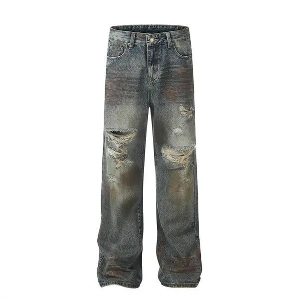 Japanese Brand VIBE Men's heavy duty punk distressed jeans y2k Size US 32 / EU 48 - 1 Thumbnail