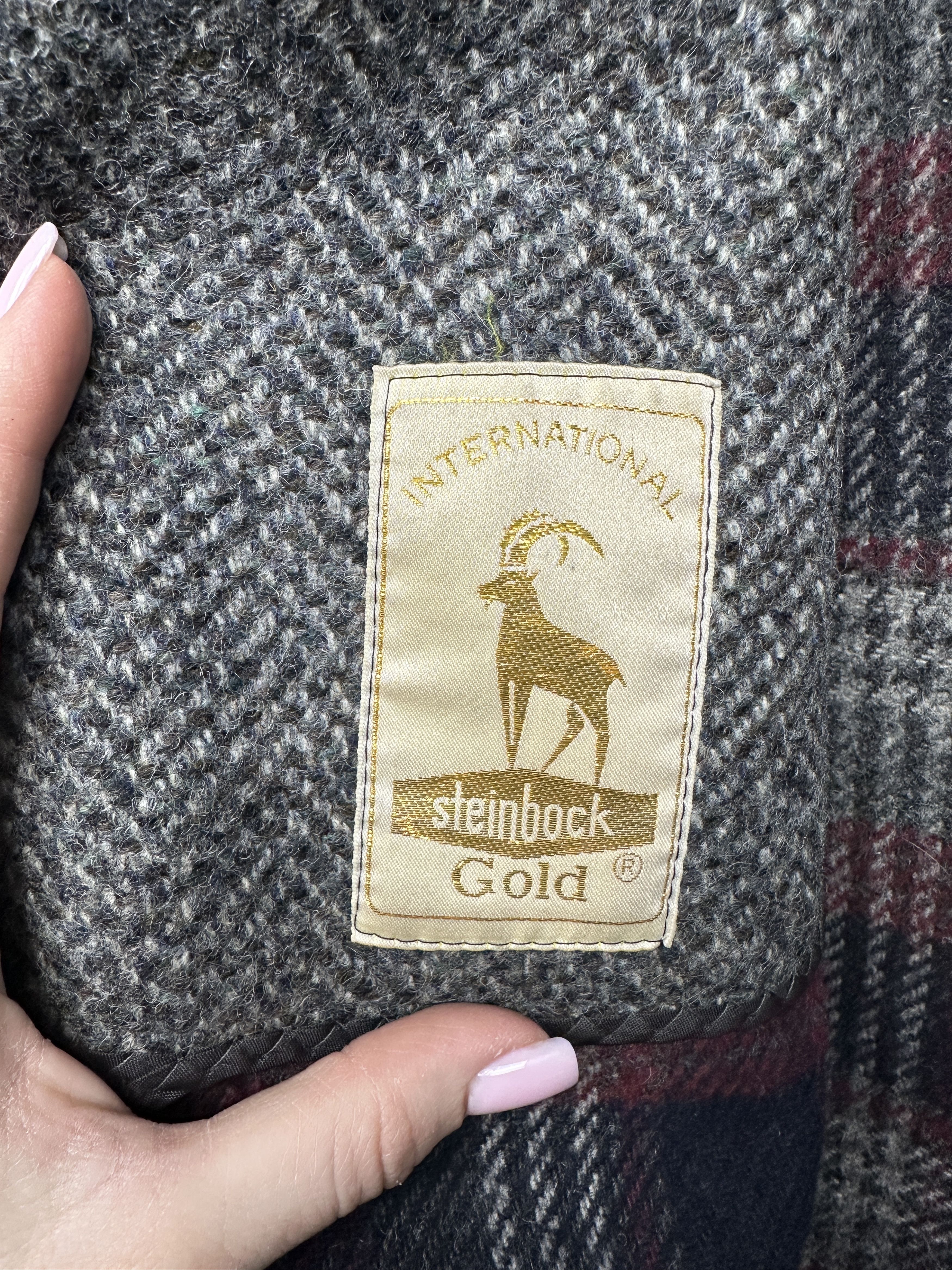 Vintage Steinbock Gold Vintage Mens Tweed Wool Overcoat Coat Size US M / EU 48-50 / 2 - 6 Thumbnail