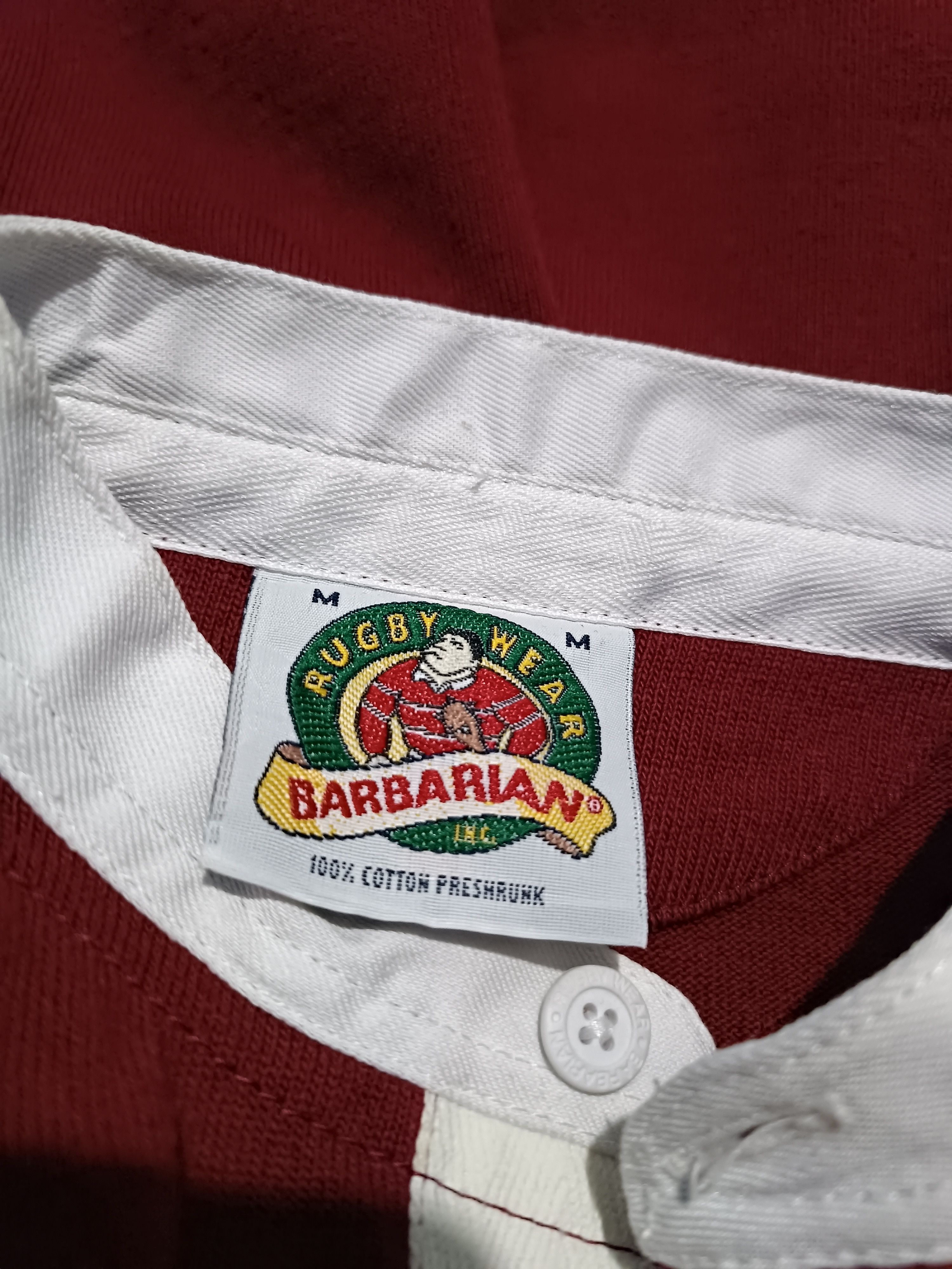 Vintage Vintage Barbarian Rugby Wear Polo Shirt Size US M / EU 48-50 / 2 - 7 Thumbnail