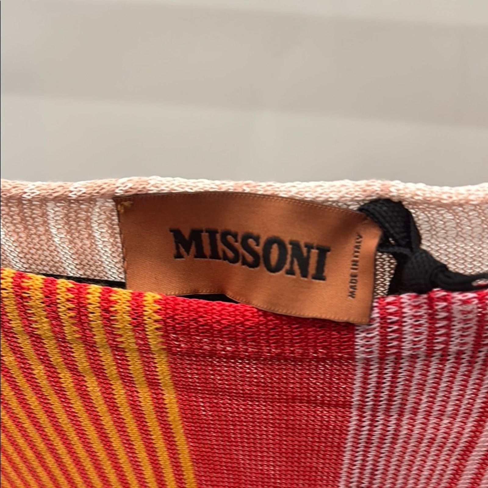 Missoni NWT Missoni Orange Pink Short Sleeve Pleated Blouse One Size Size ONE SIZE - 3 Thumbnail