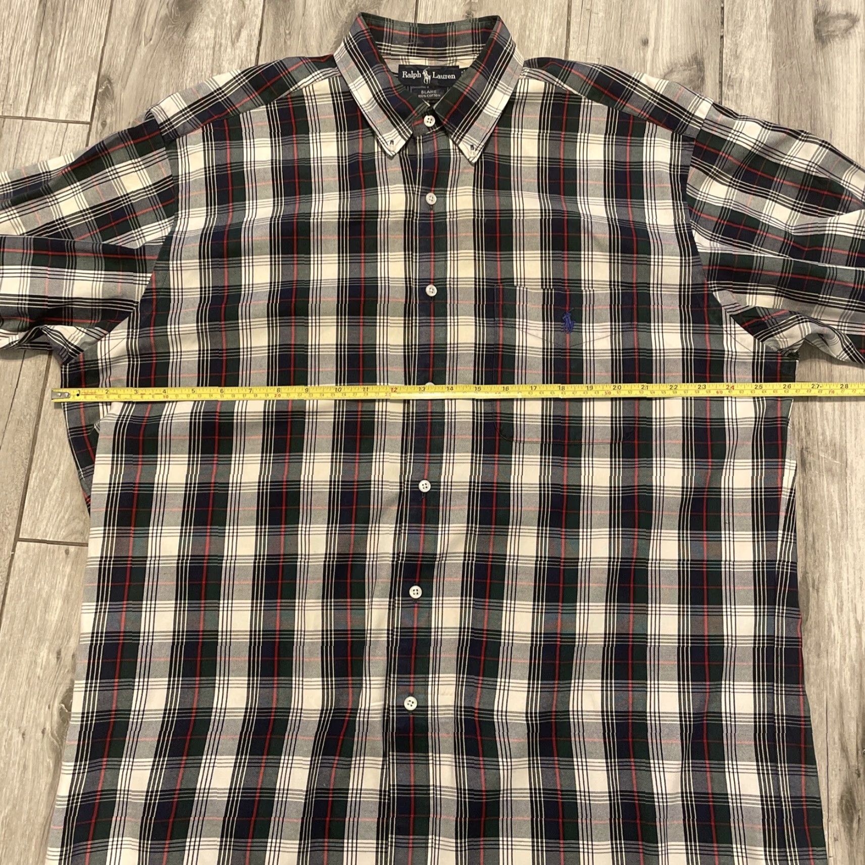 Ralph Lauren VINTAGE Ralph Lauren Blaire Shirt Mens L Red Green Blue Plaid Long Sleeve Button-Up Size US L / EU 52-54 / 3 - 5 Thumbnail