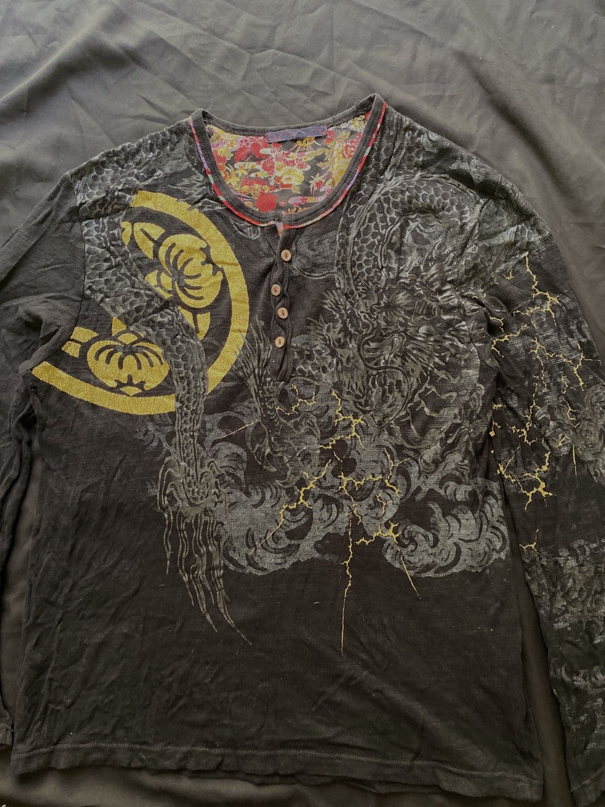 Yohji Yamamoto 1990’s Yohji Yamamoto Cyber Dragon Long Sleeve Size US M / EU 48-50 / 2 - 3 Thumbnail