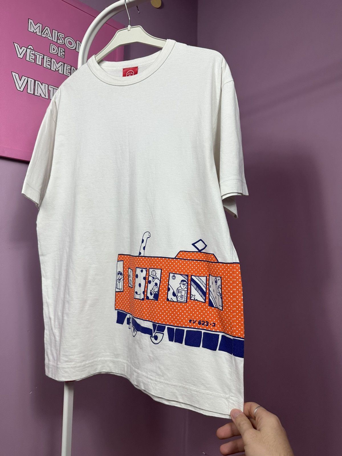 Other Ojico Japan T Shirt Tee White Train Printed Logo Size US M / EU 48-50 / 2 - 7 Thumbnail