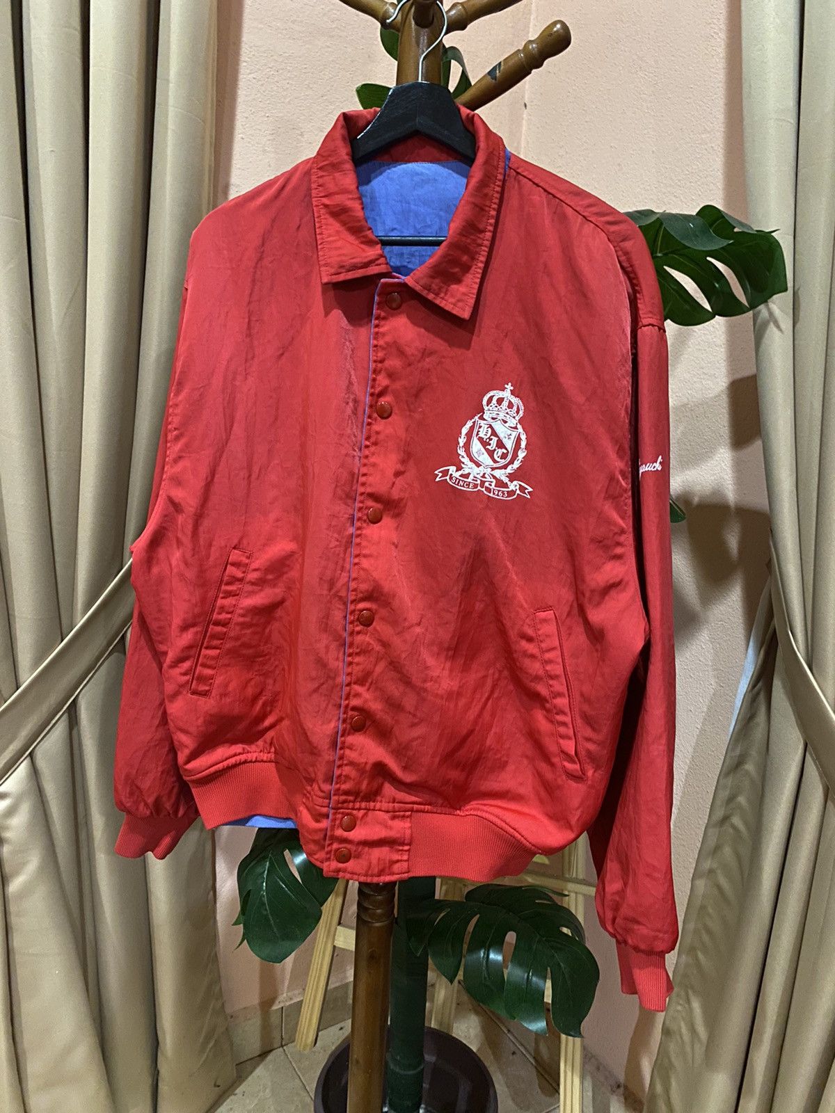 Vintage VINTAGE 80S VOLLEYBALL VARSITY REVERSIBLE JACKET Size US L / EU 52-54 / 3 - 6 Thumbnail