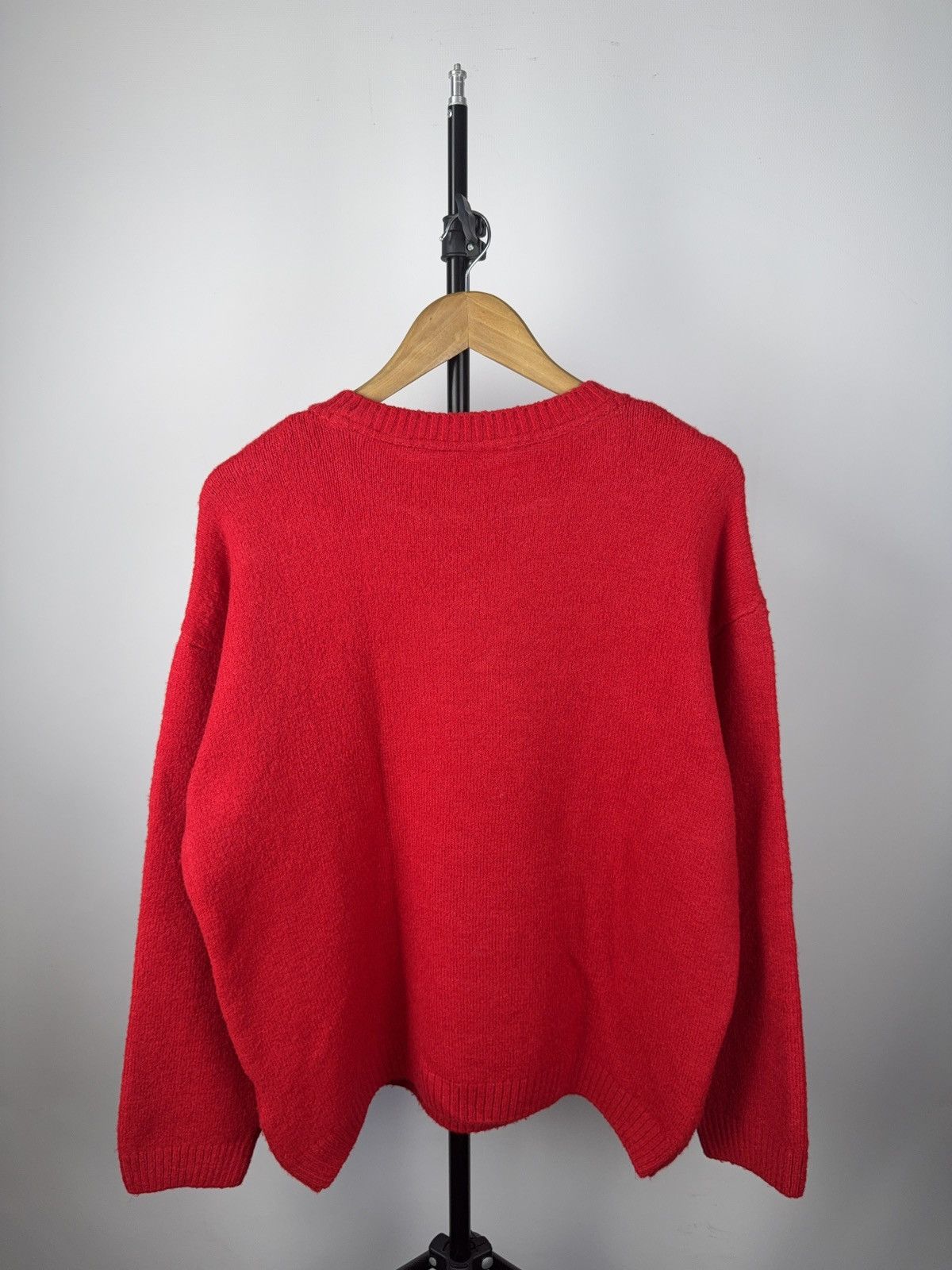 Disney × Vintage Disney Mickey Mouse Red Holiday Knit Sweater Xmas M Size US M / EU 48-50 / 2 - 5 Thumbnail