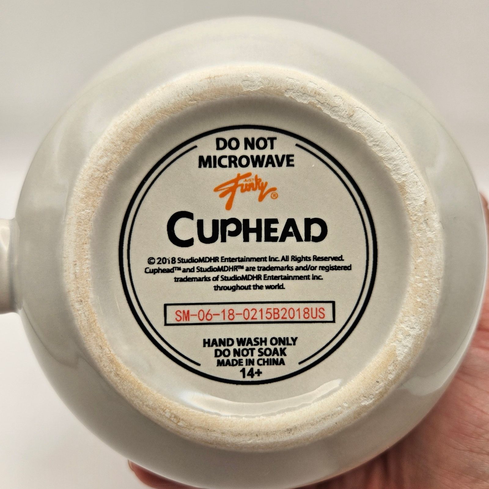 Other JUST FUNKY CUPHEAD 20oz COFFEE MUG WHITE CERAMIC Size ONE SIZE - 3 Thumbnail