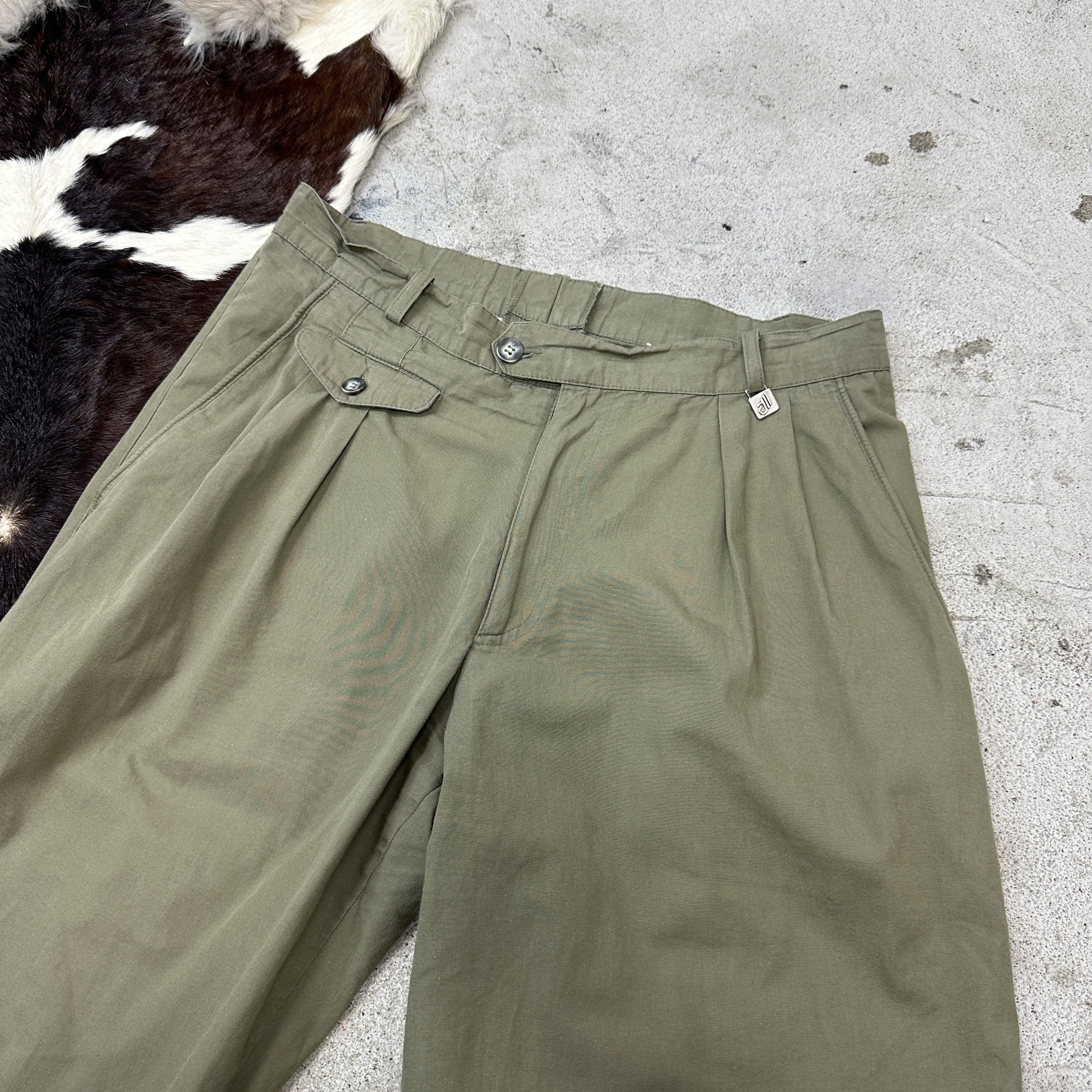 Frame Vintage Military Styled Baggy Wide Leg Pants 90s Size 26" / US 2 / IT 38 - 3 Thumbnail