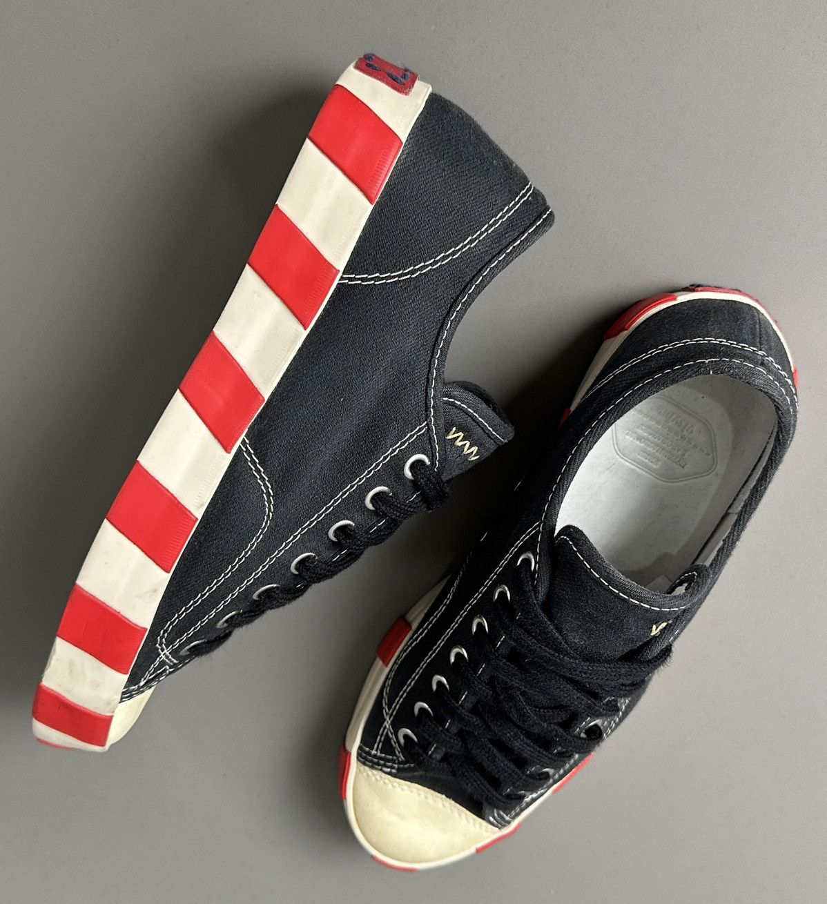 Visvim Visvim - S/S16 Skagway Lo Stripes - Low Cut Sneakers Canvas Size US 8 / IT 38 - 8 Thumbnail