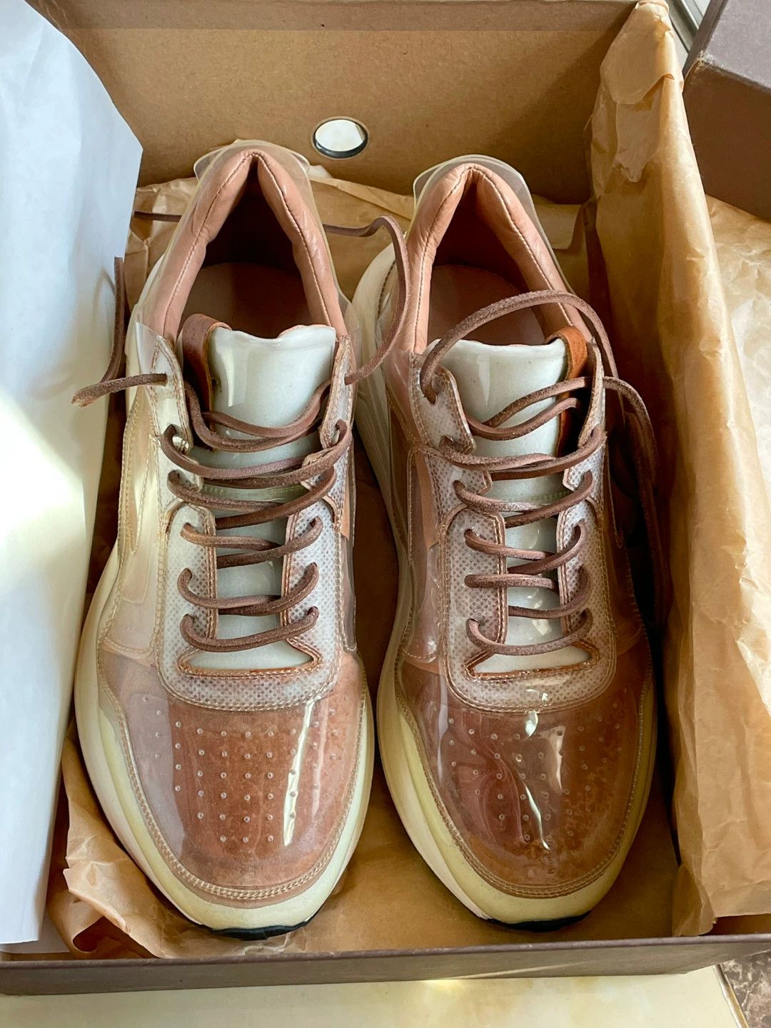 Buttero BUTTERO Men's PVC Leather-Lined Sneakers EU39(40) New w/Box Size US 6 / EU 39 - 3 Thumbnail