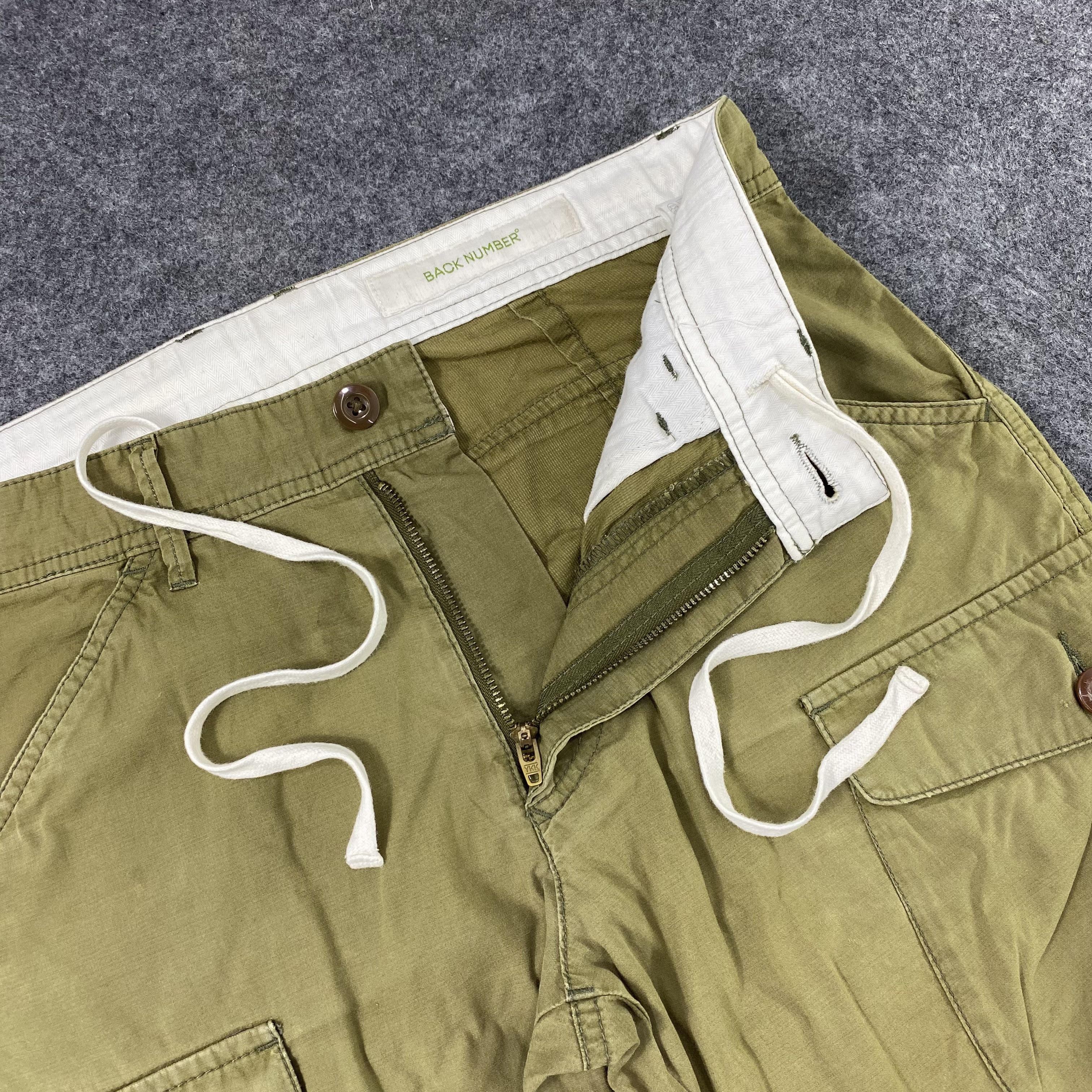 Japanese Brand Back Number Distressed Cargo Short Pant-C052 Size US 32 / EU 48 - 7 Thumbnail