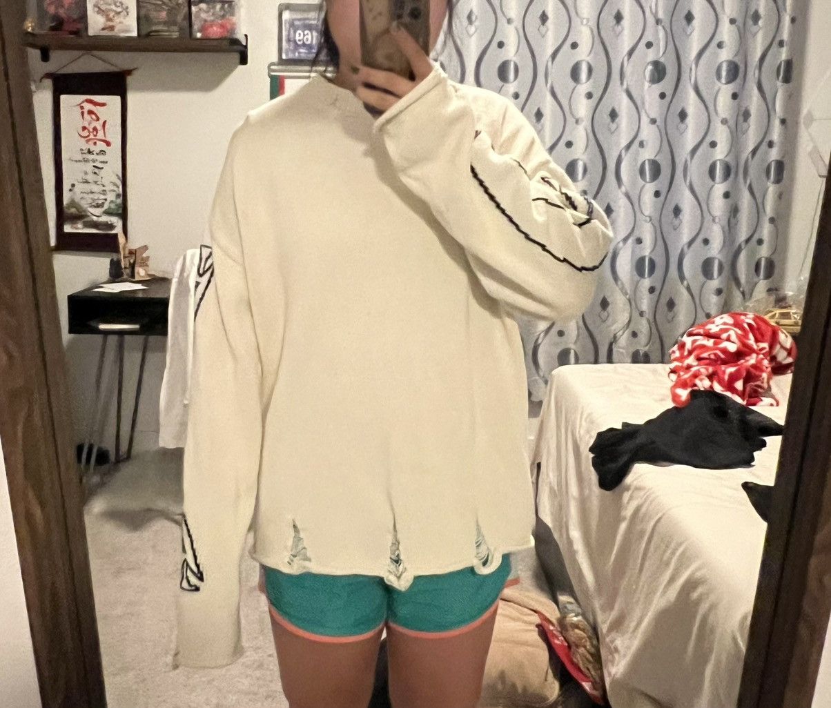 Askyurself AskYurself Knit Raw Banned Crotchet Crewneck Size US M / EU 48-50 / 2 - 6 Thumbnail