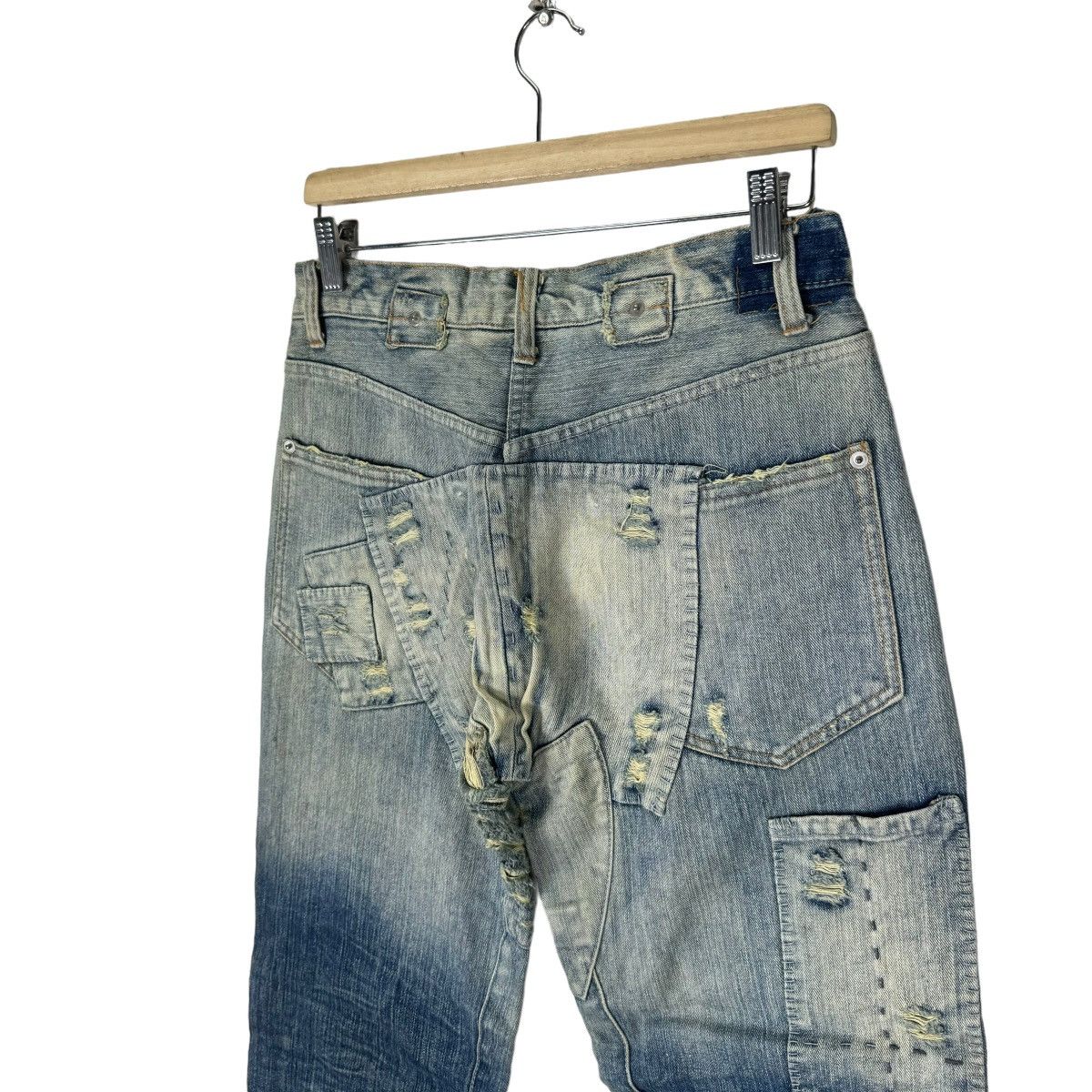 Japanese Brand ❄️TTU JAPAN PATCHWORK BORO DENIM DISTRESSED LIKE KAPITAL Size US 30 / EU 46 - 8 Thumbnail
