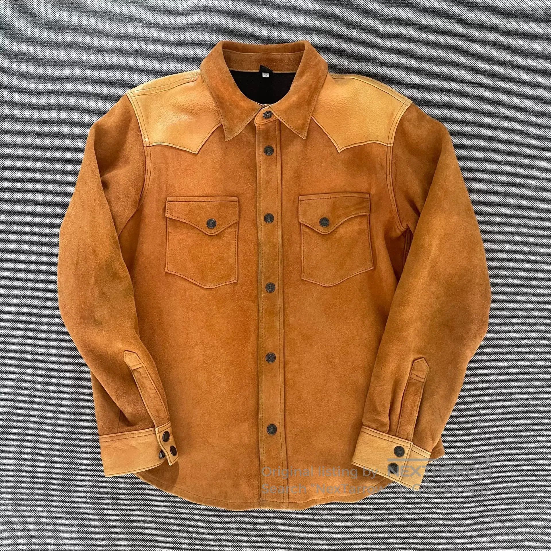 The Flat Head The Flat Head Suede Shirt. Size US XXS / EU 40 - 1 Thumbnail