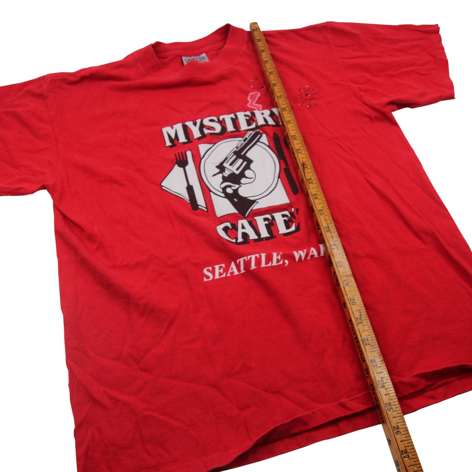Vintage Vintage Mystery Cafe of Seattle Graphic T Shirt Size US L / EU 52-54 / 3 - 6 Thumbnail