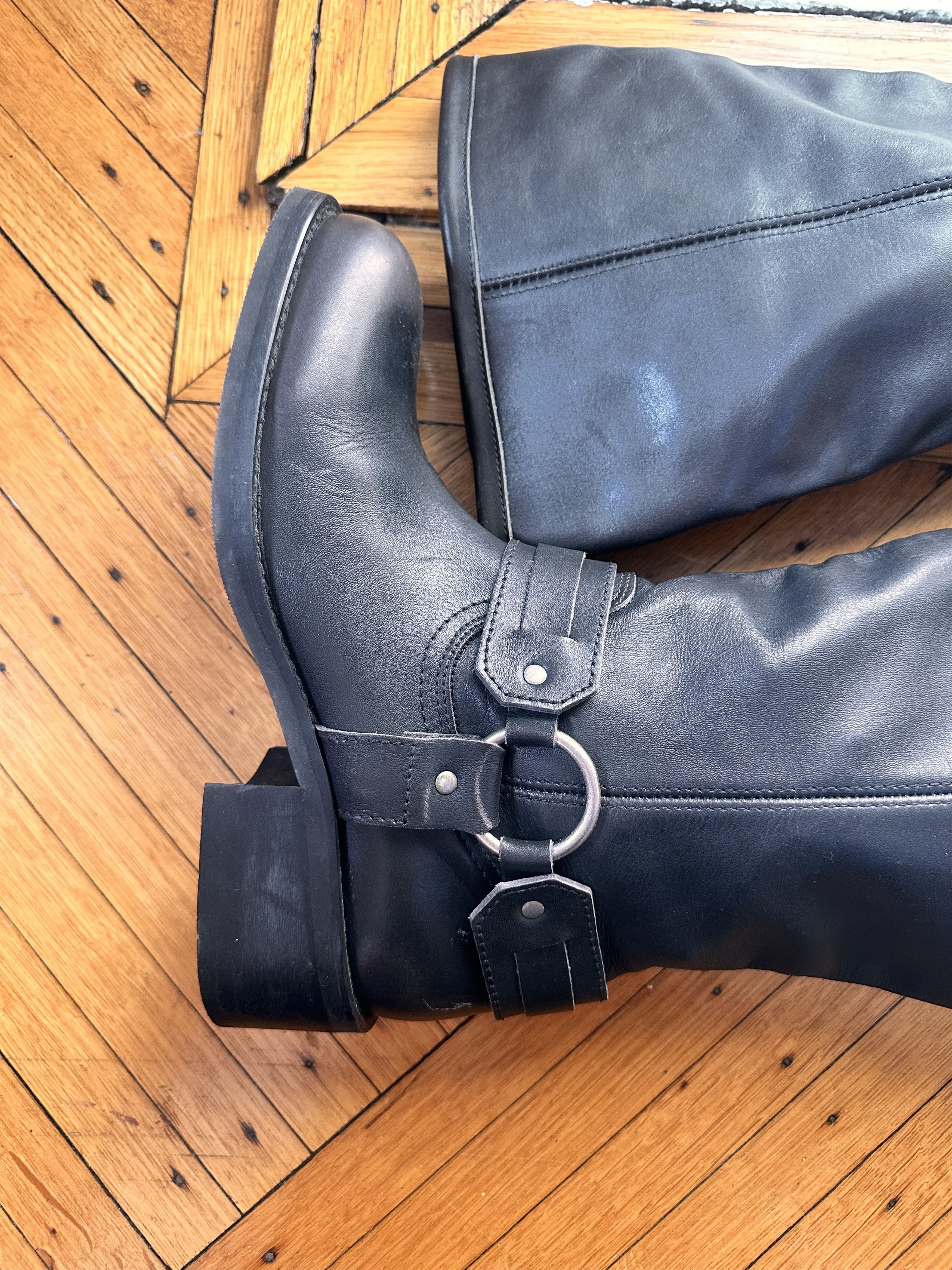 Cos COS Black Leather Biker Boots _ 41 EU/10 US Size US 10 / IT 40 - 5 Thumbnail