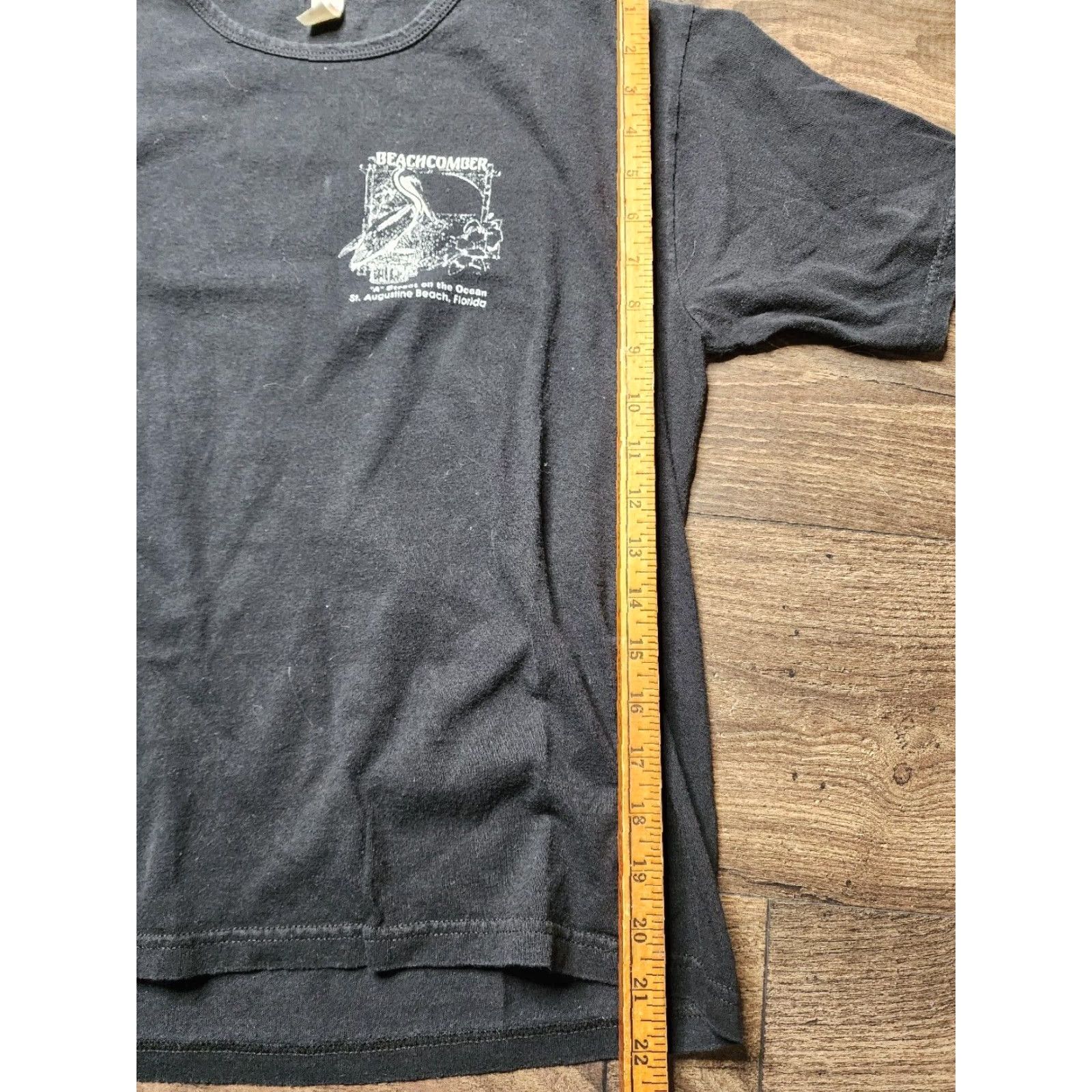 Anvil Womens M Beachcomber T Shirt Black Cotton Anvil Regular Short Sleeve Round Neck Double-Sided Beachcomber St Augustine FL Womens M T-Shirt Size M / US 6-8 / IT 42-44 - 3 Thumbnail