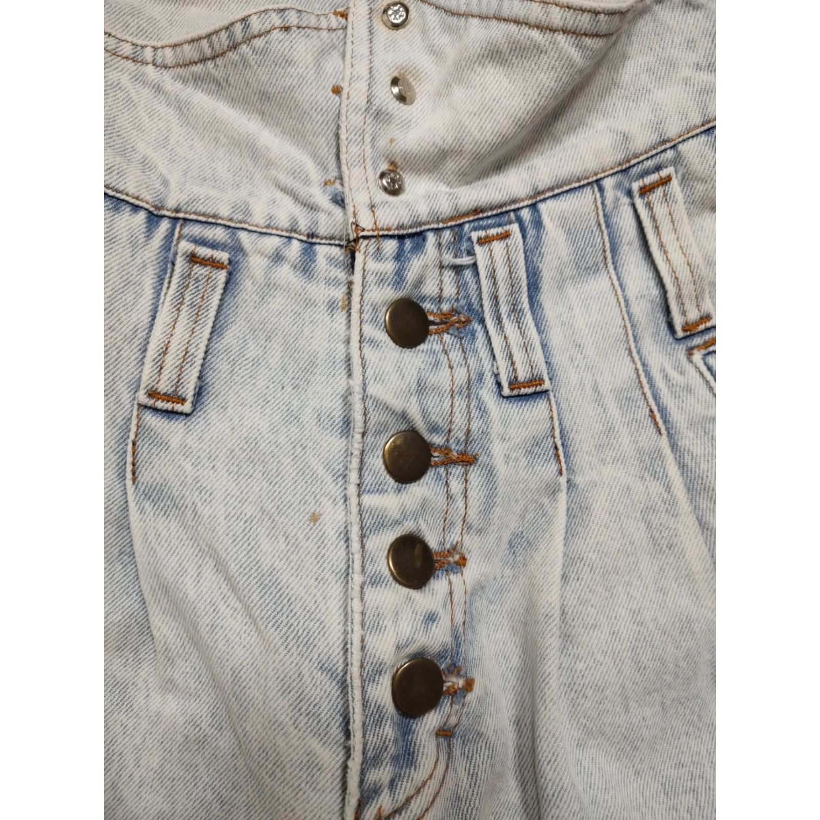Vintage VINTAGE Buzios No Problem Jeans Women 26 Denim High Rise Light Wash 80s 90s Paperbag Theme Boys/Girls? Size 26" / US 2 / IT 38 - 3 Thumbnail