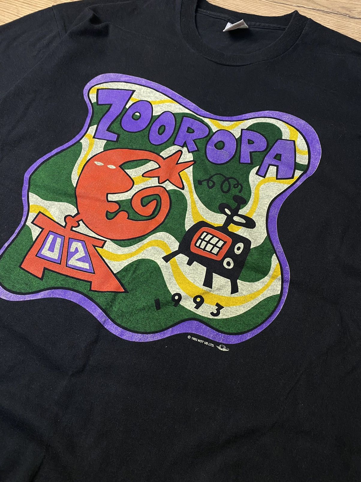 Vintage Vintage 1993 U2 ZooRopa Tour T Shirt Xl rare Size US XL / EU 56 / 4 - 2 Thumbnail