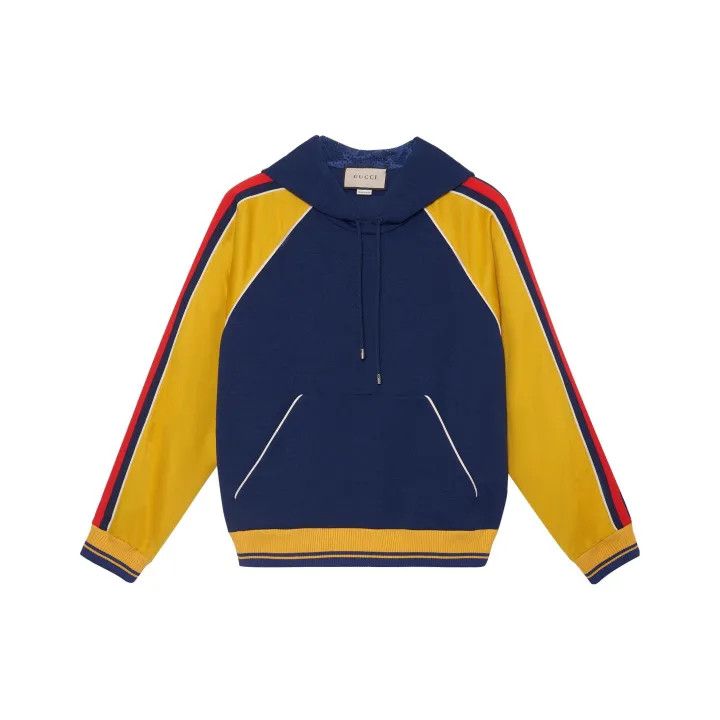 Gucci Gucci Color Block Hooded Sweatshirt Size US S / EU 44-46 / 1 - 1 Thumbnail