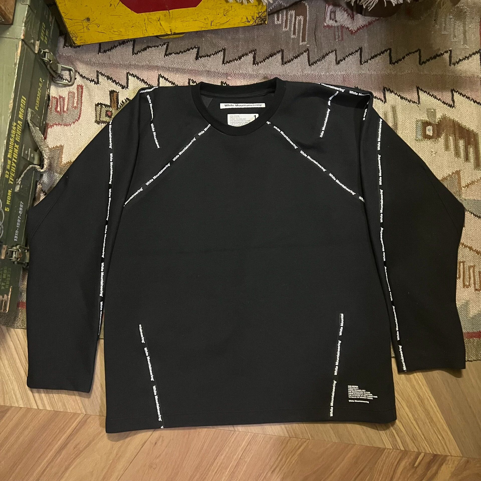 White Mountaineering White Mountaineering Sweatshirt for All Seasons Size US S / EU 44-46 / 1 - 1 Thumbnail
