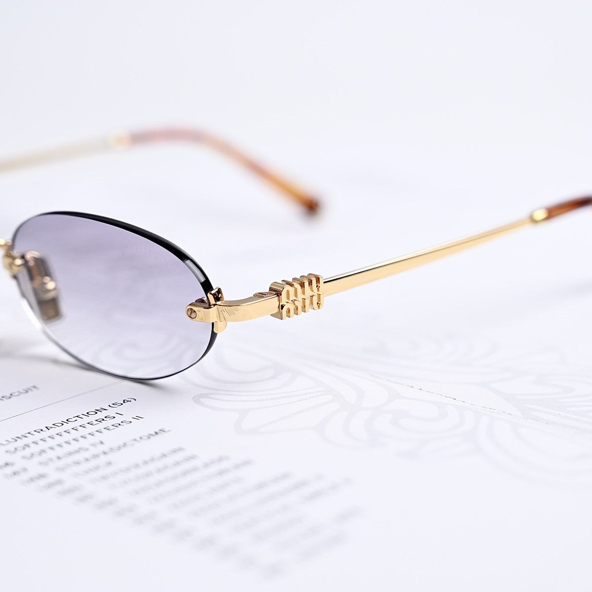 Miu Miu MIU MIU 0MU A54S 5AK04O SUNGLASSES Size ONE SIZE - 3 Thumbnail