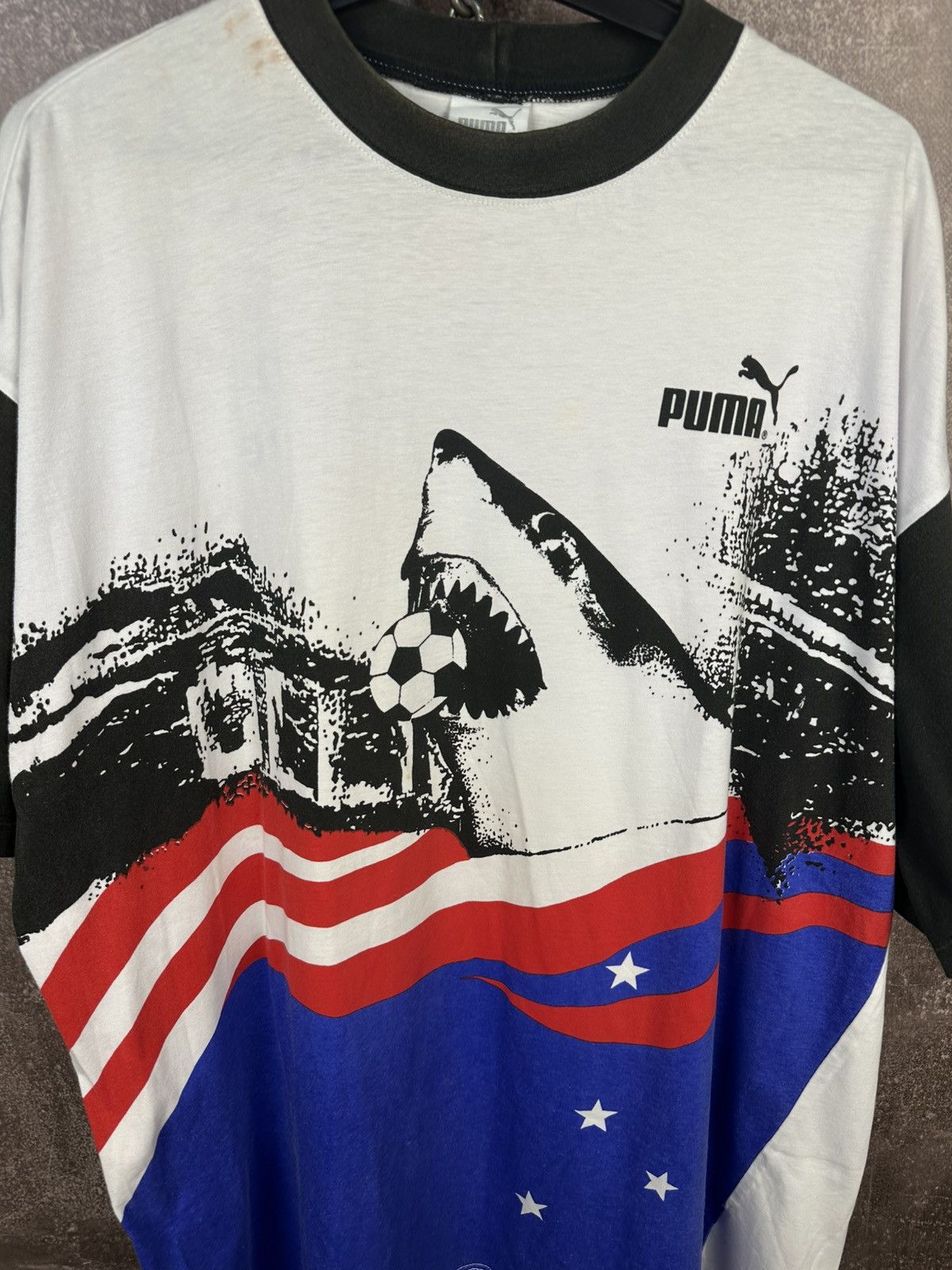 Puma Vintage Puma 1994 World Cup USA T Shirt Football Soccer Size US XL / EU 56 / 4 - 3 Thumbnail