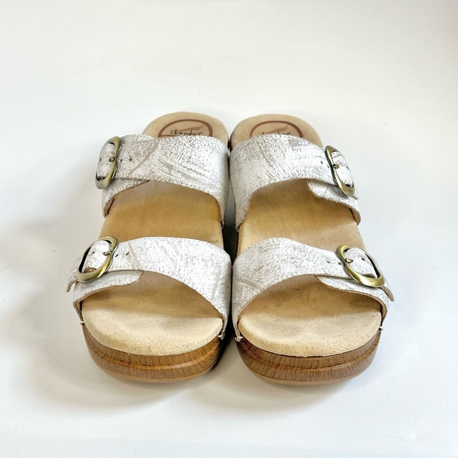 Dansko Dansko Sophie Distressed Double Strap Open Toe Sandal Clog Size US 9 / IT 39 - 5 Thumbnail