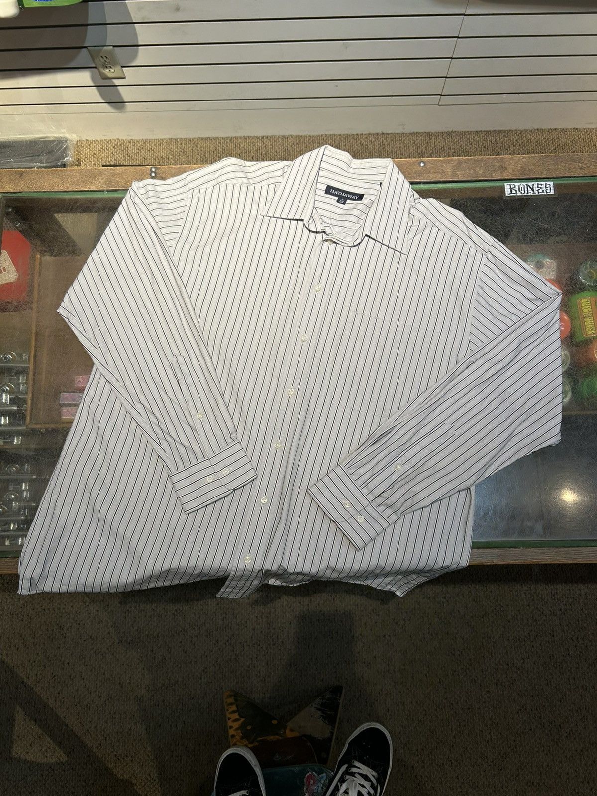Hathaway Golf Hathaway Pinstriped Long Sleeve Size US L / EU 52-54 / 3 - 1 Thumbnail