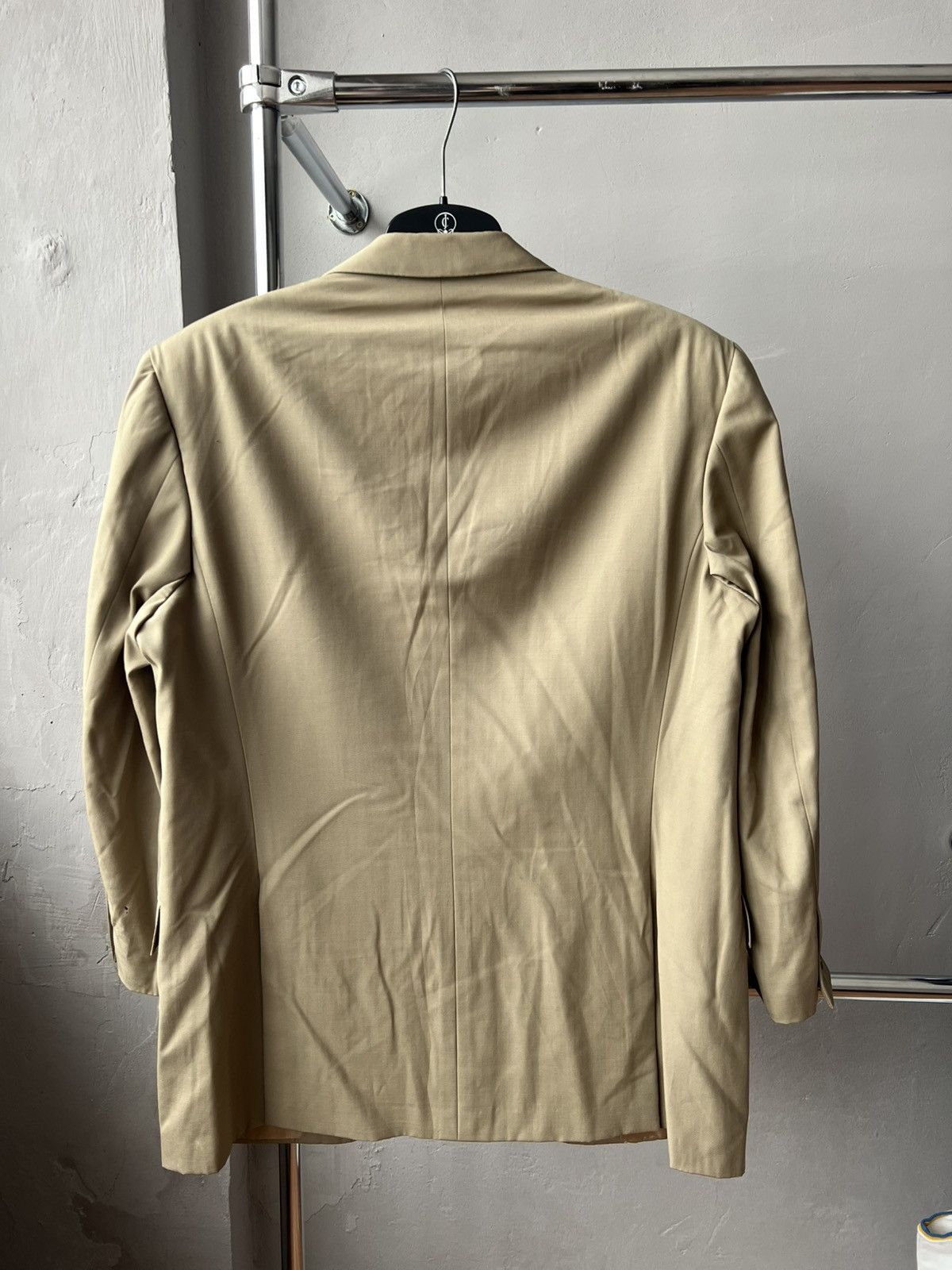 Brioni VINTAGE BRIONI MILANO BRUTAL MENS SOLID BUTTON BLAZER SZ 54 Size 54L - 11 Thumbnail