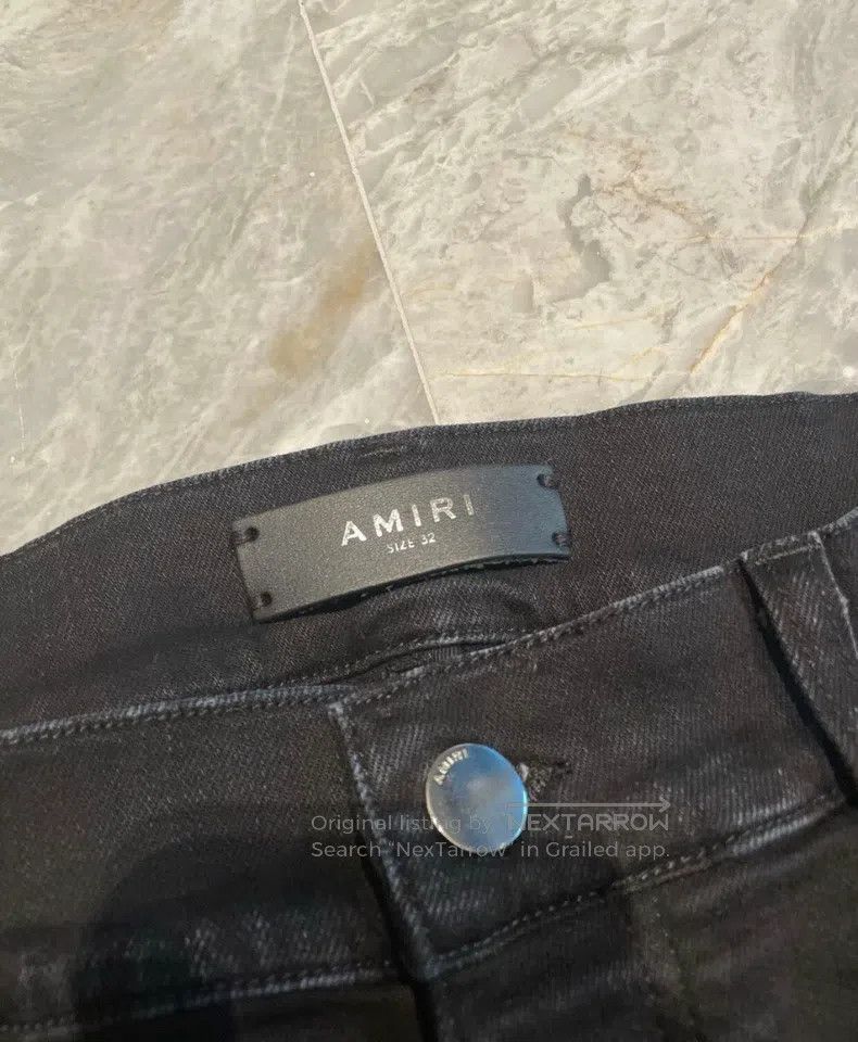 Amiri Amiri Classic Plaid Flower Element Patchwork Black Bull Si Size US 32 / EU 48 - 2 Thumbnail