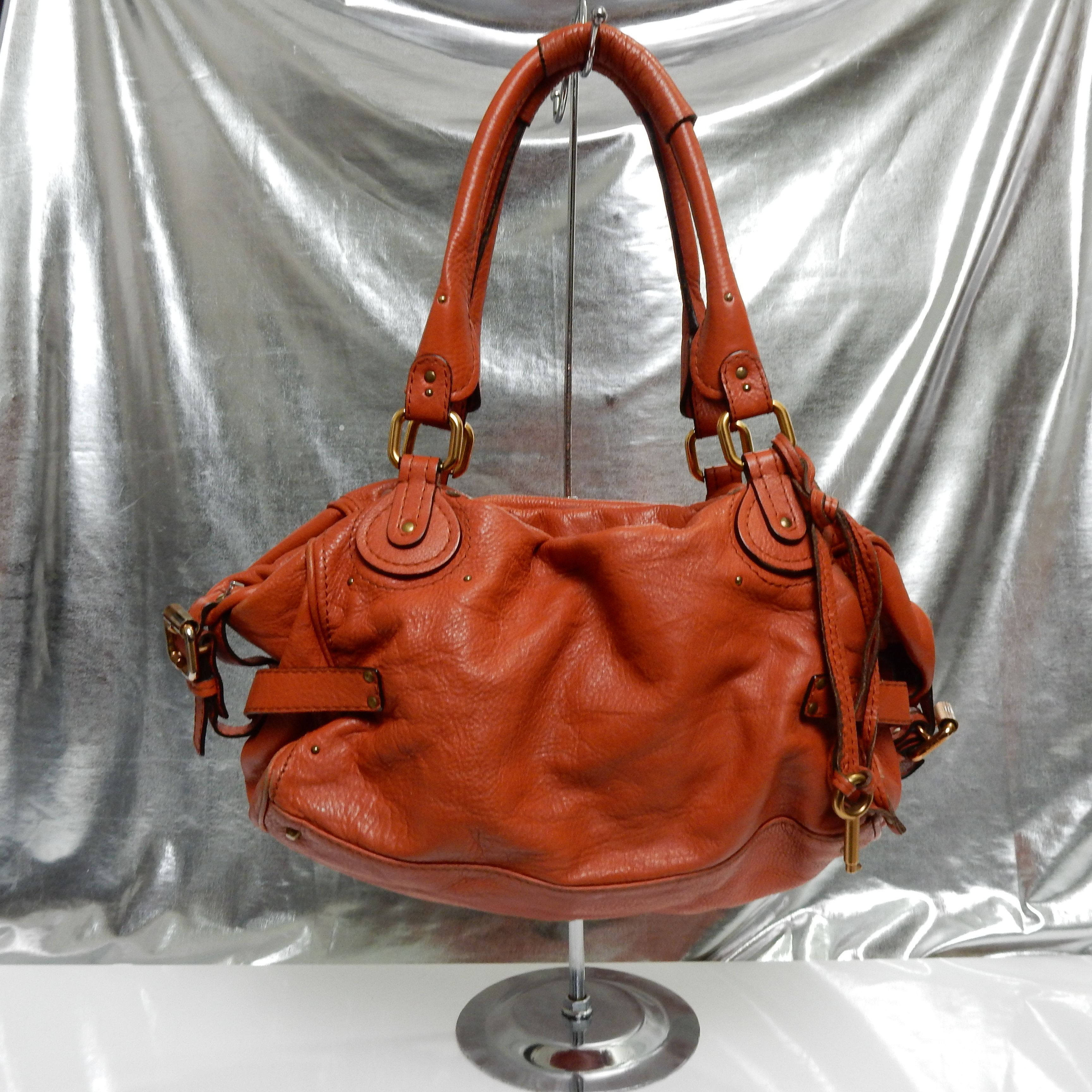 Vintage Chloé Paddington Bags orange Chloé Orange Paddington Bag - Rent from Hauteline