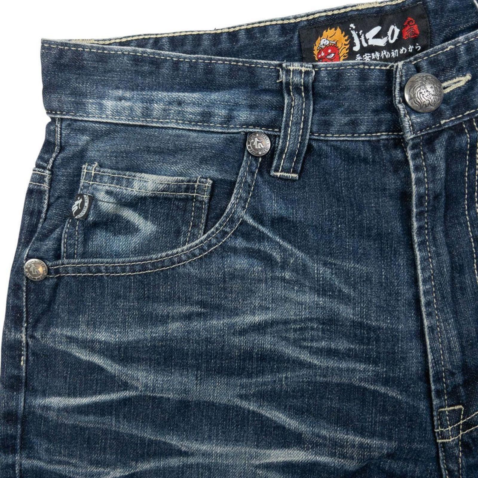 Vintage Jizo Bosatsu Embroidered Troll Denim Jeans Size W31