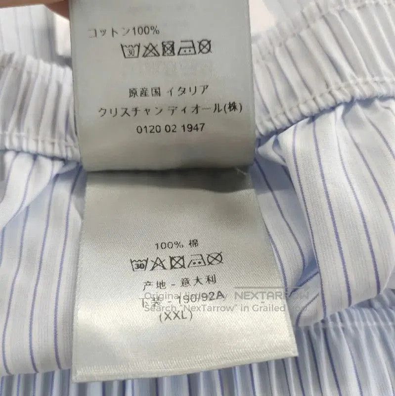 Dior Dior Summer Light Blue Cotton Striped Shorts . Size 31" - 5 Thumbnail