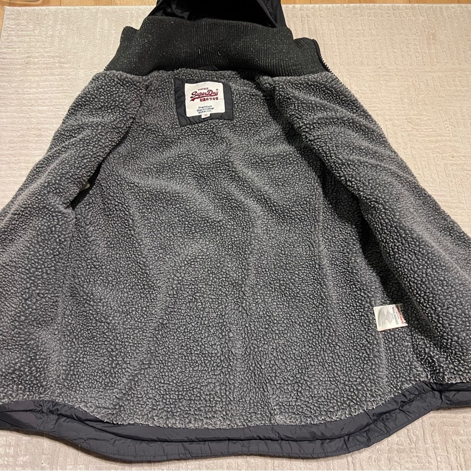 Superdry Superdry Men’s Medium Premium Black Label Hooded Vest Size US M / EU 48-50 / 2 - 3 Thumbnail